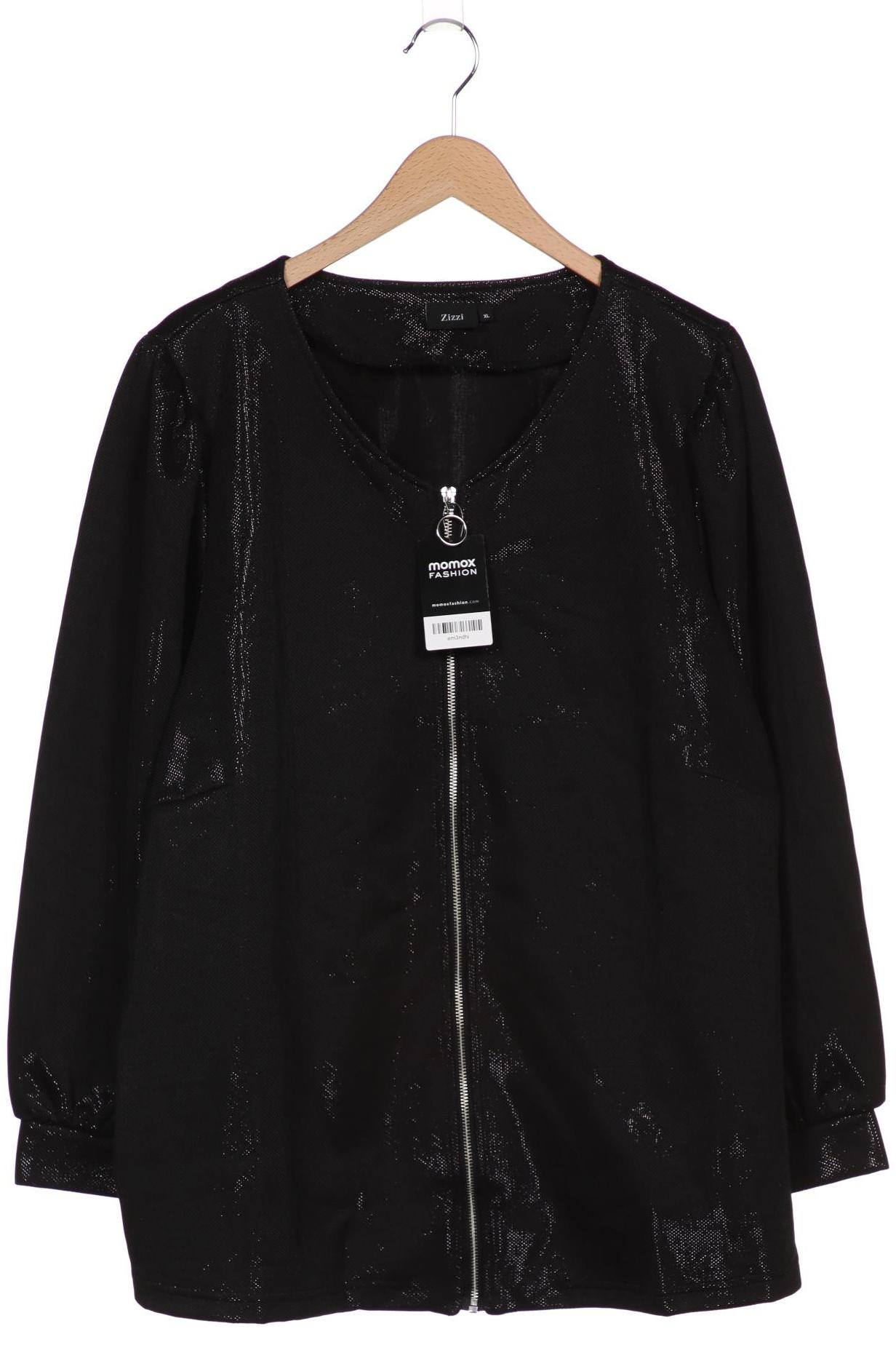

Zizzi Damen Jacke, schwarz, Gr. 44