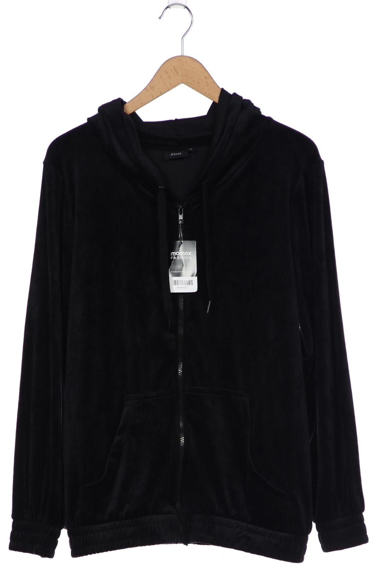 

Zizzi Damen Kapuzenpullover, schwarz