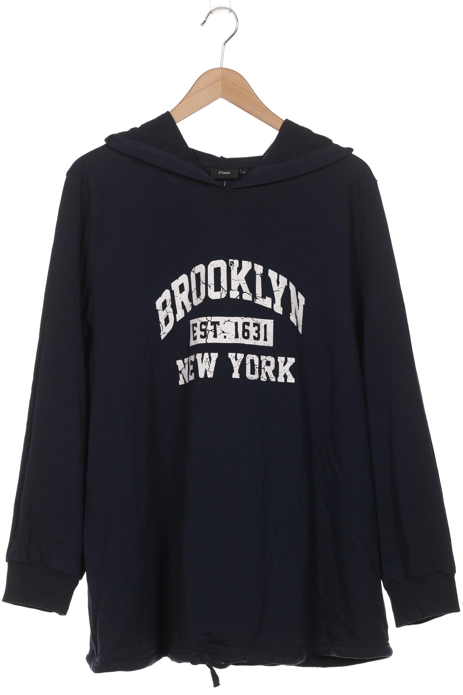 

Zizzi Damen Kapuzenpullover, marineblau, Gr. 44