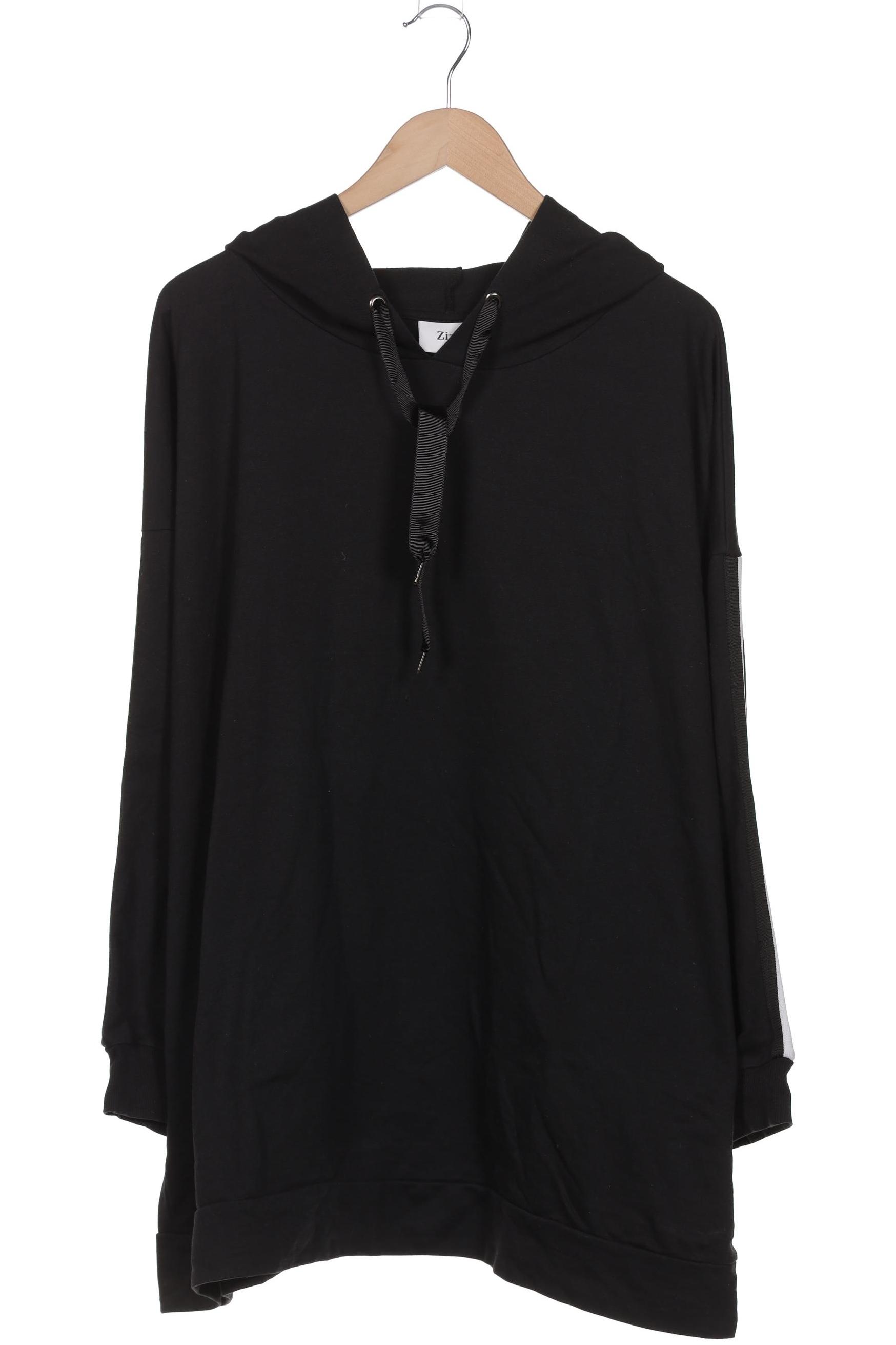

Zizzi Damen Kapuzenpullover, schwarz, Gr. 42