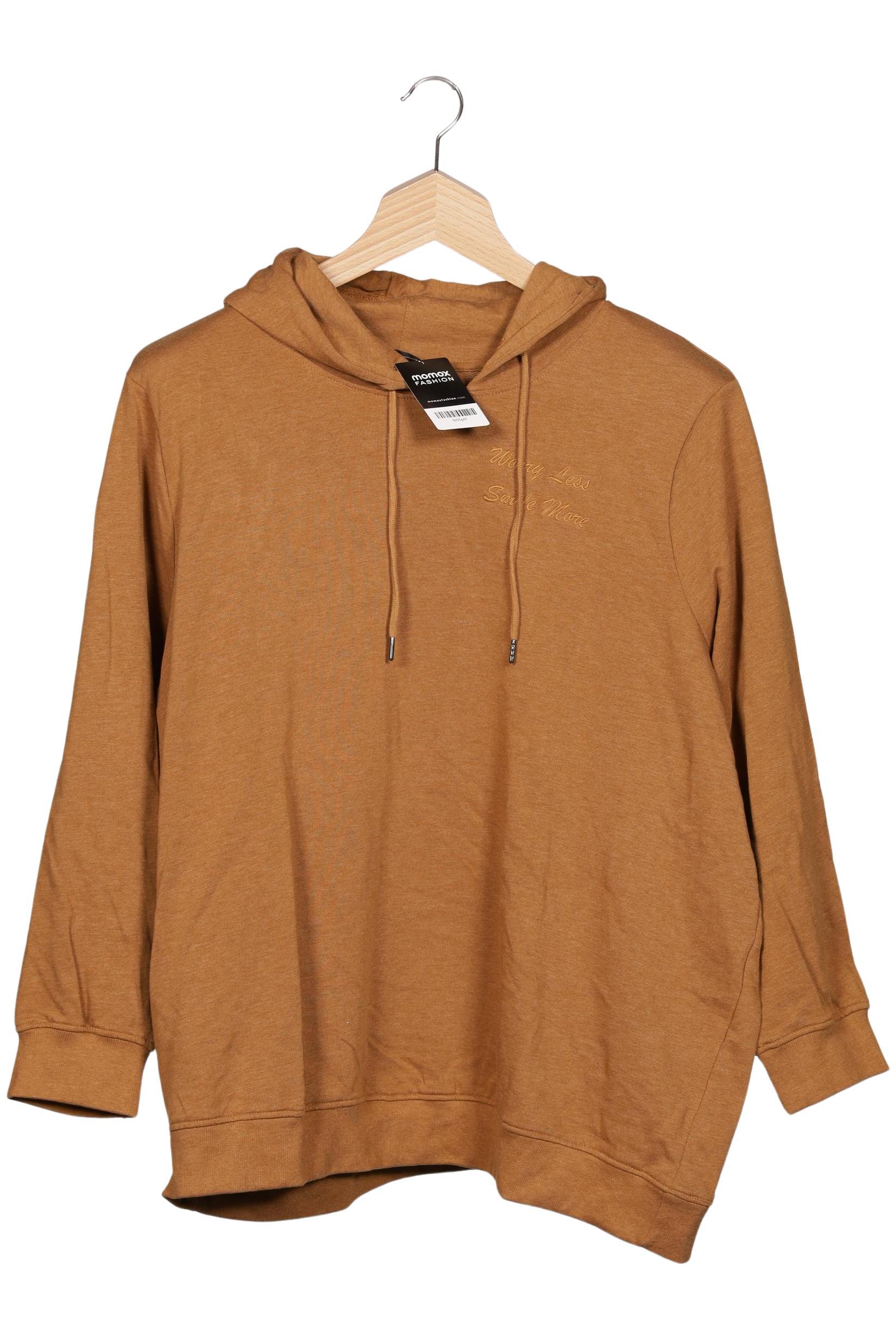 

Zizzi Damen Kapuzenpullover, braun, Gr. 42