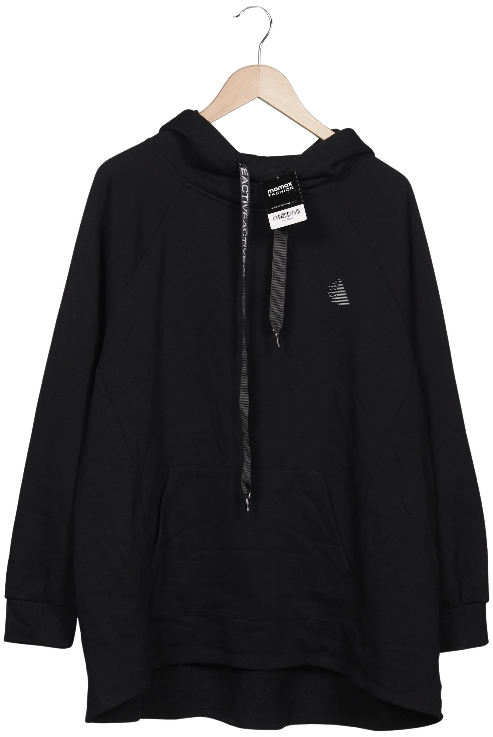 

Zizzi Damen Kapuzenpullover, schwarz, Gr. 38