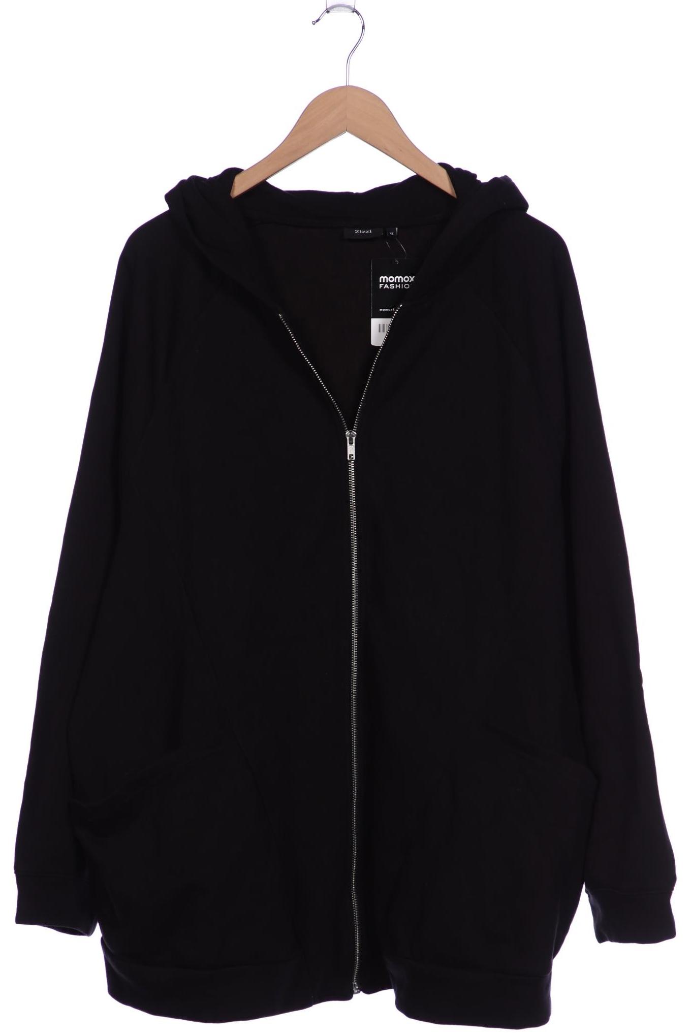 

Zizzi Damen Kapuzenpullover, schwarz, Gr. 44