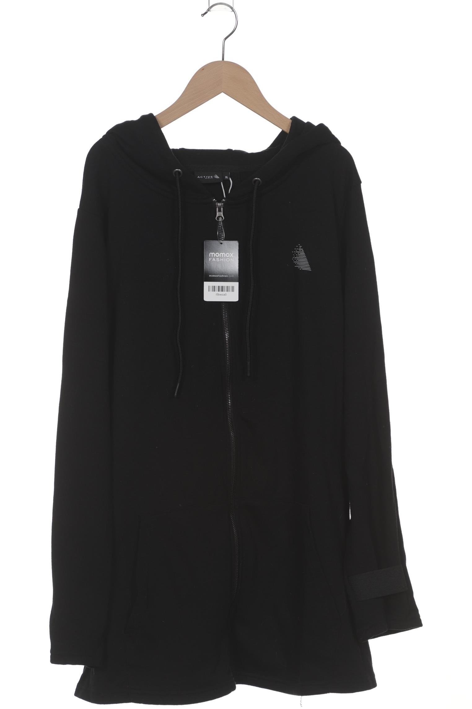 

Zizzi Damen Kapuzenpullover, schwarz, Gr. 44