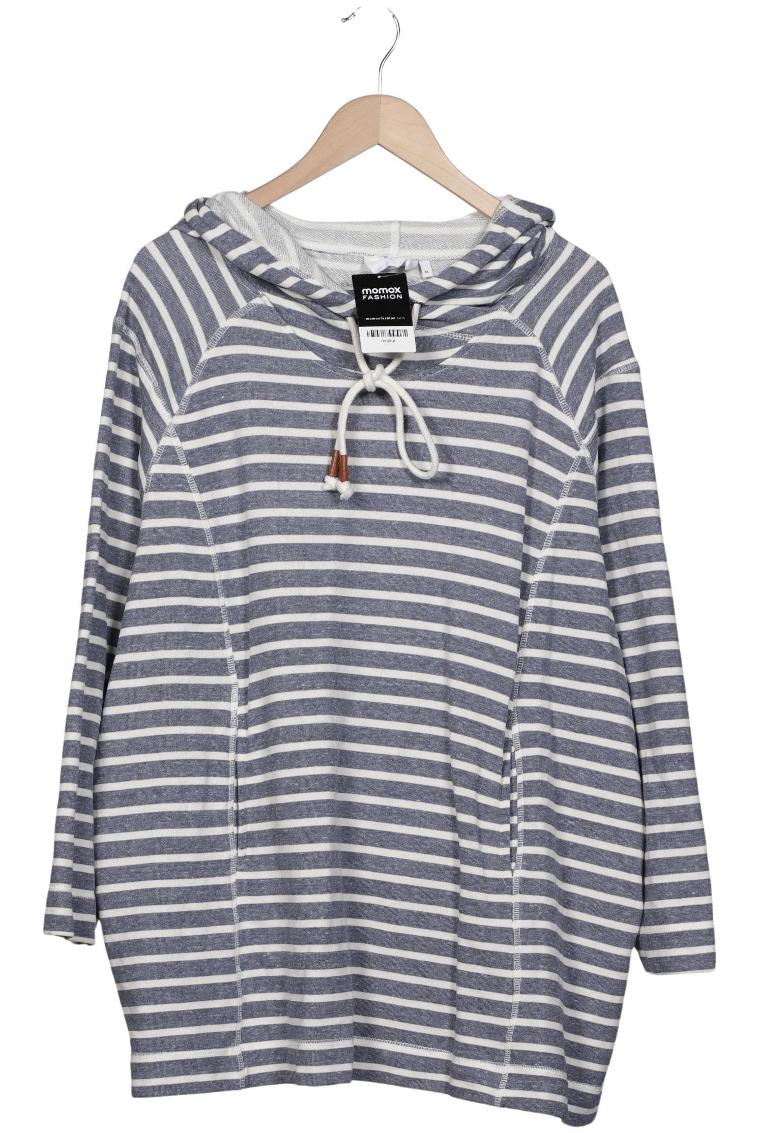 

Zizzi Damen Kapuzenpullover, blau, Gr. 44