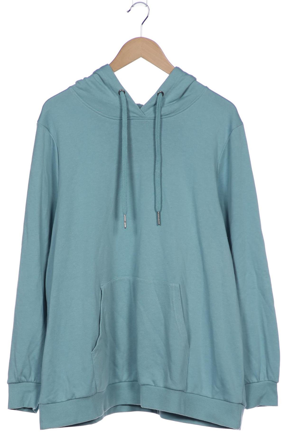 

Zizzi Damen Kapuzenpullover, türkis, Gr. 38