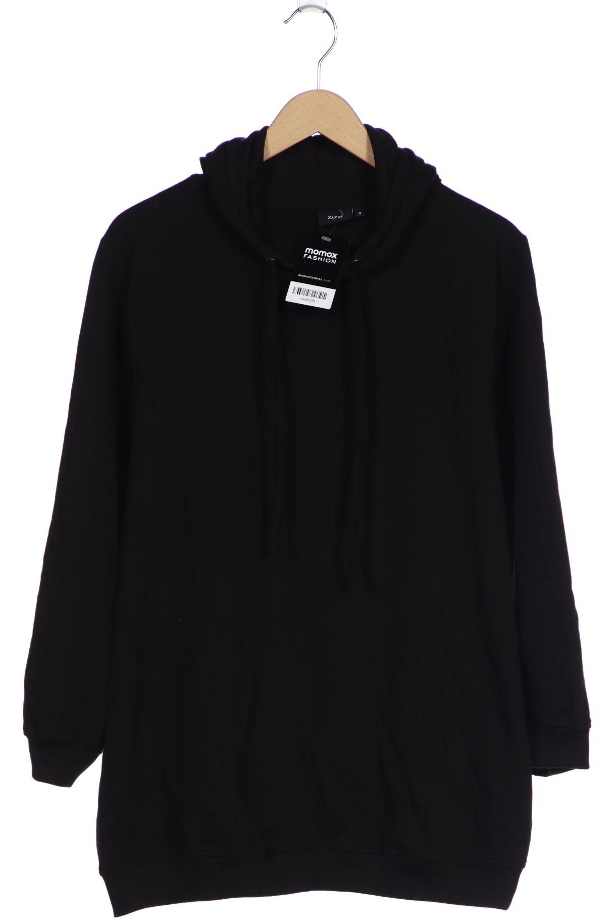 

Zizzi Damen Kapuzenpullover, schwarz