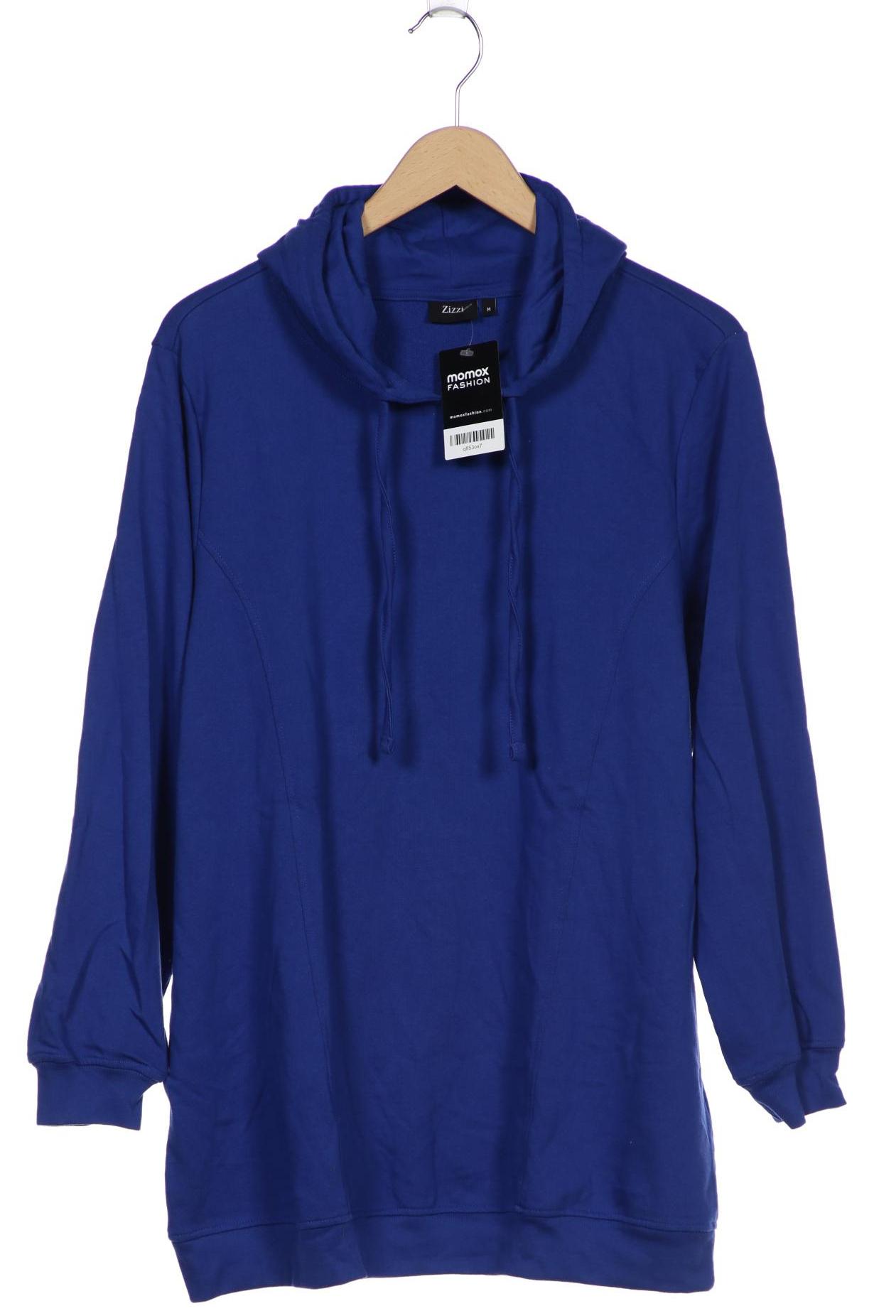 

Zizzi Damen Kapuzenpullover, blau