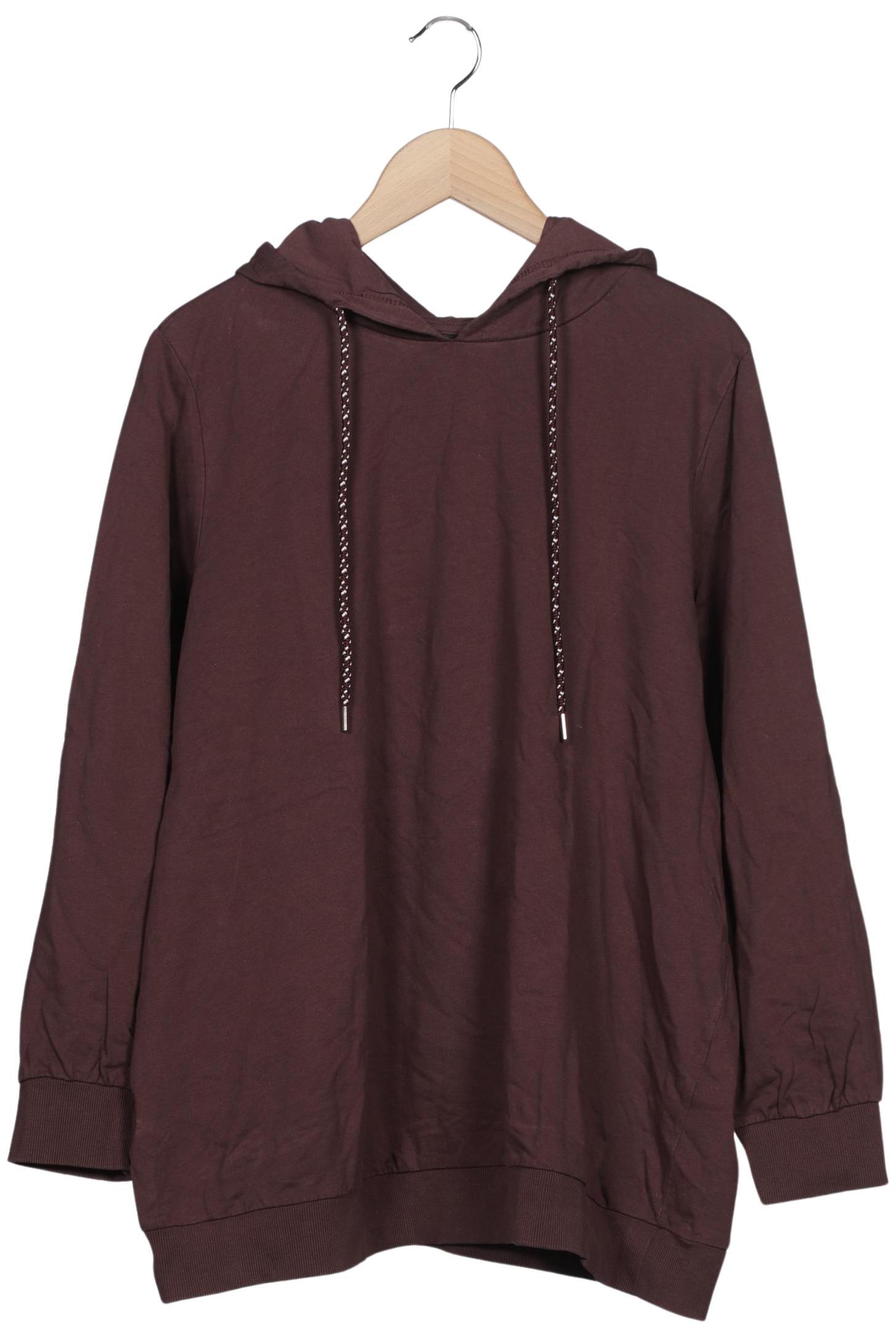 

Zizzi Damen Kapuzenpullover, bordeaux, Gr. 42