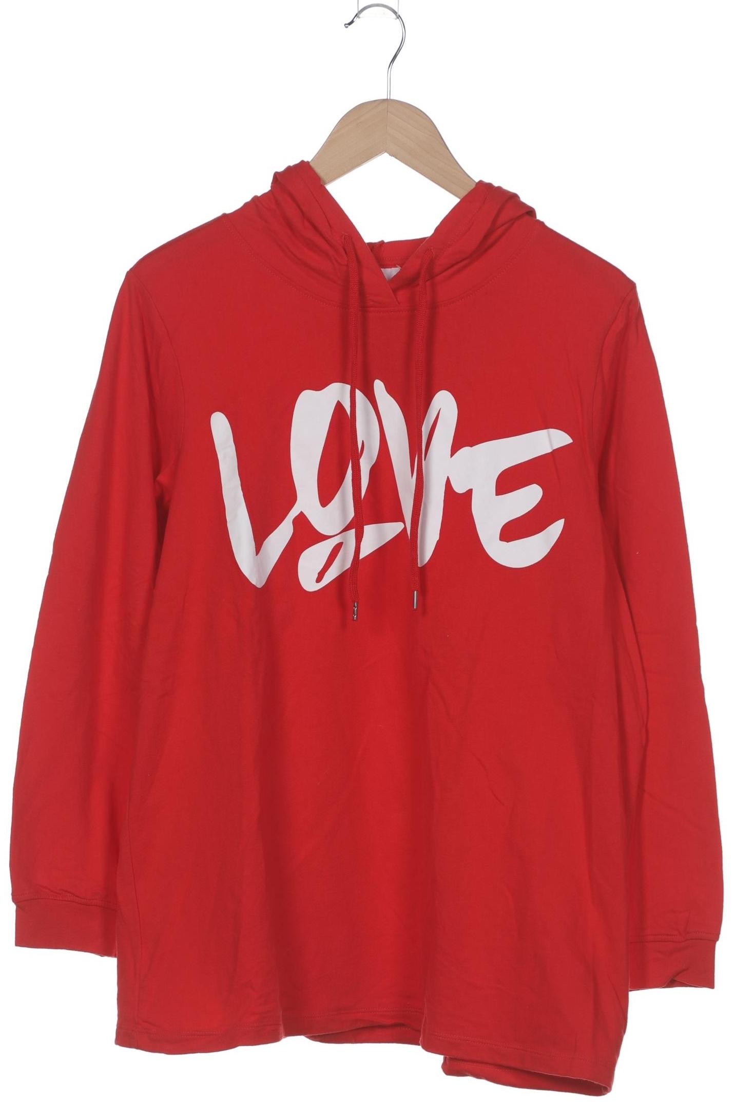 

Zizzi Damen Kapuzenpullover, rot, Gr. 38