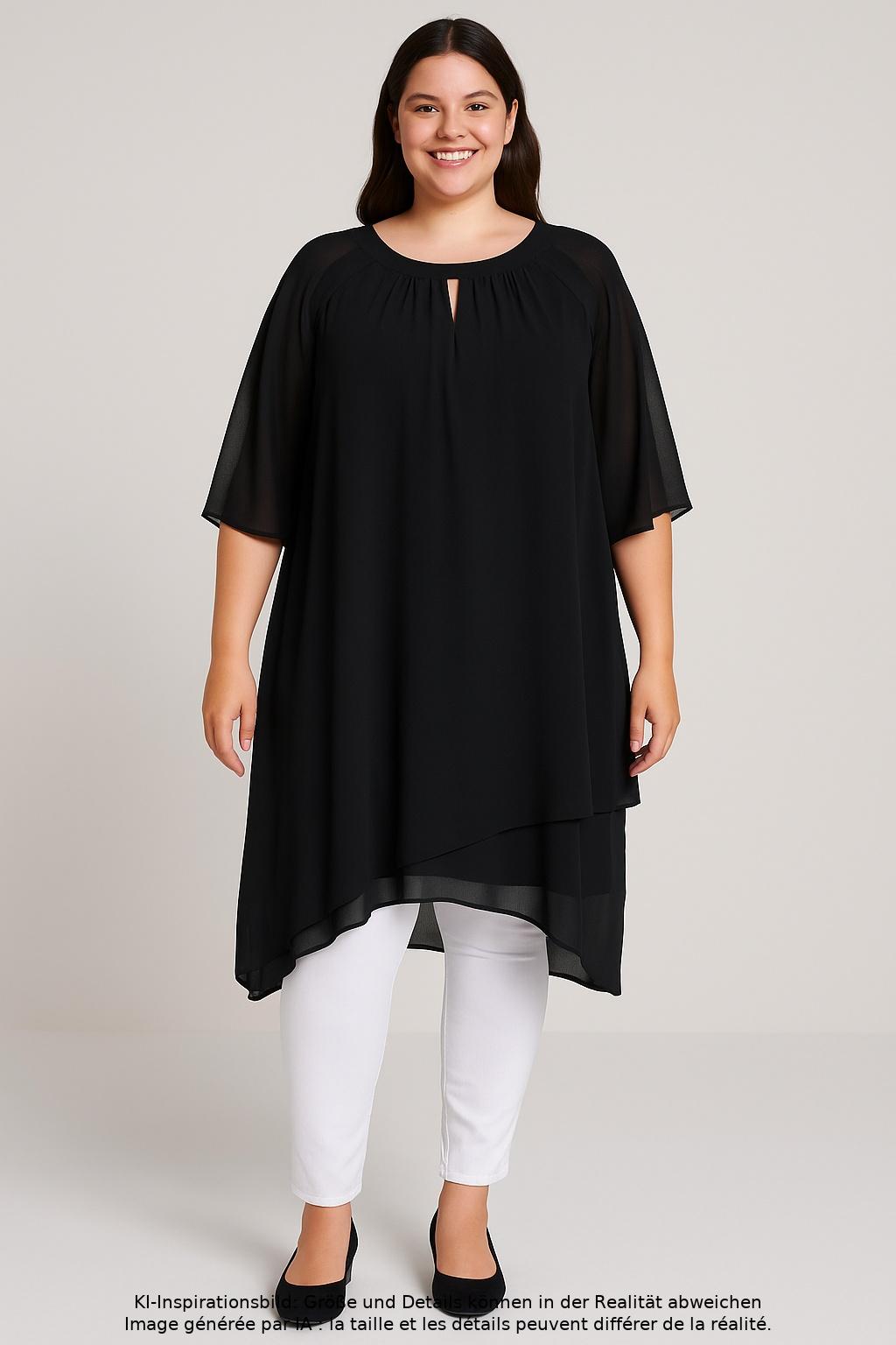 

Zizzi Damen Kleid, schwarz, Gr. 44