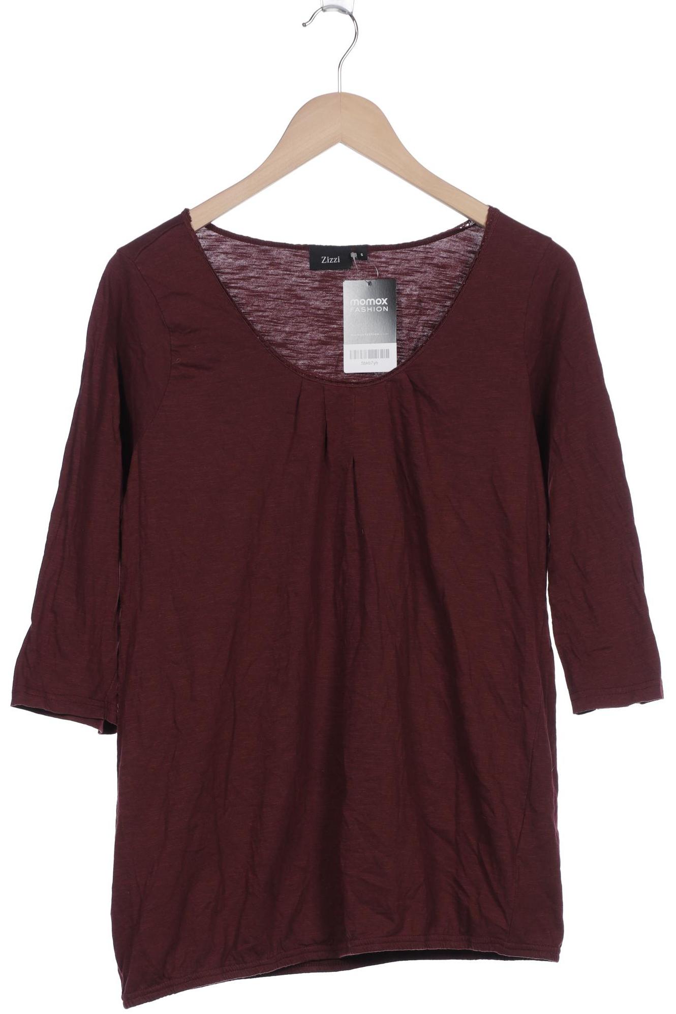 

Zizzi Damen Langarmshirt, bordeaux, Gr. 36