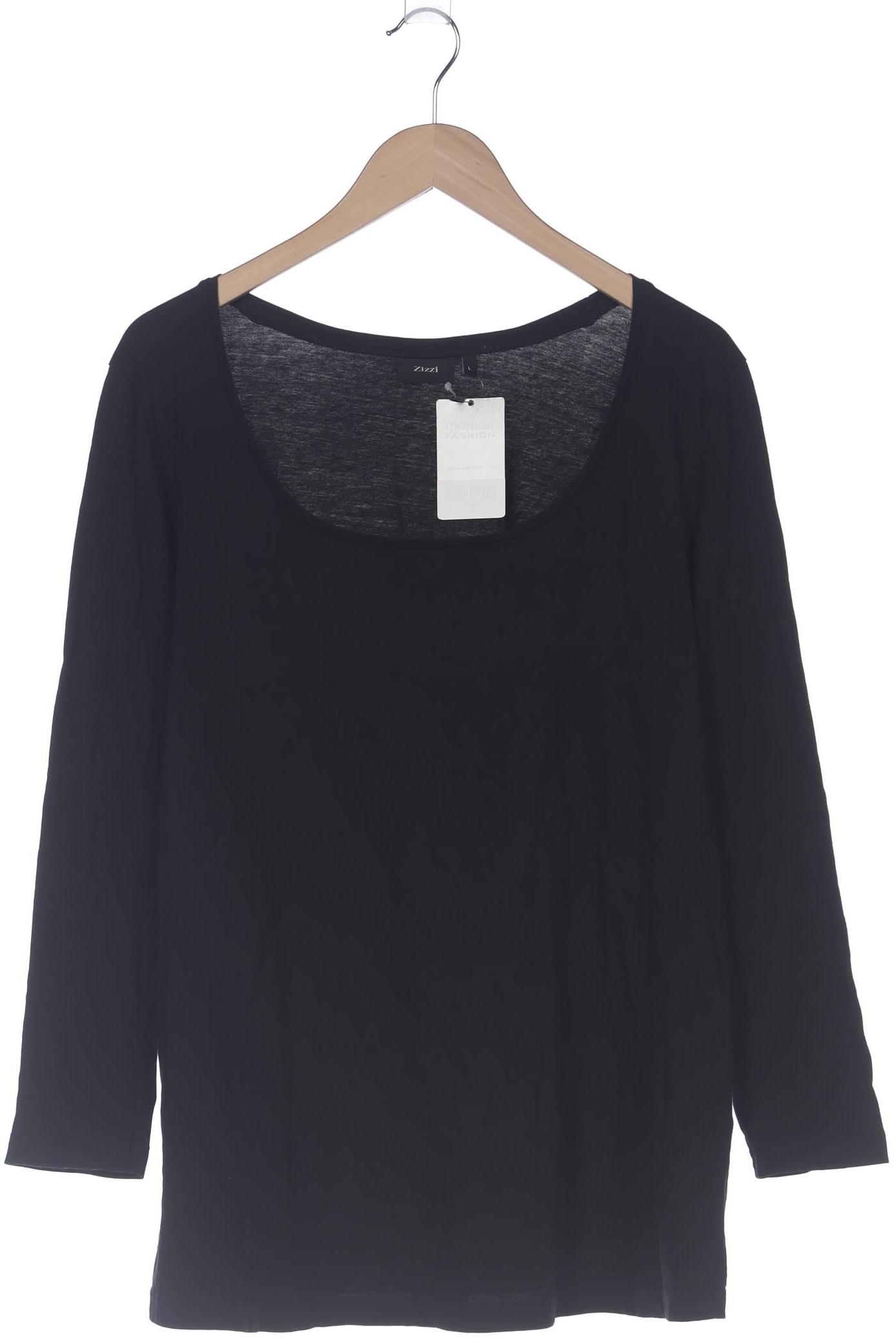 

Zizzi Damen Langarmshirt, schwarz, Gr. 42