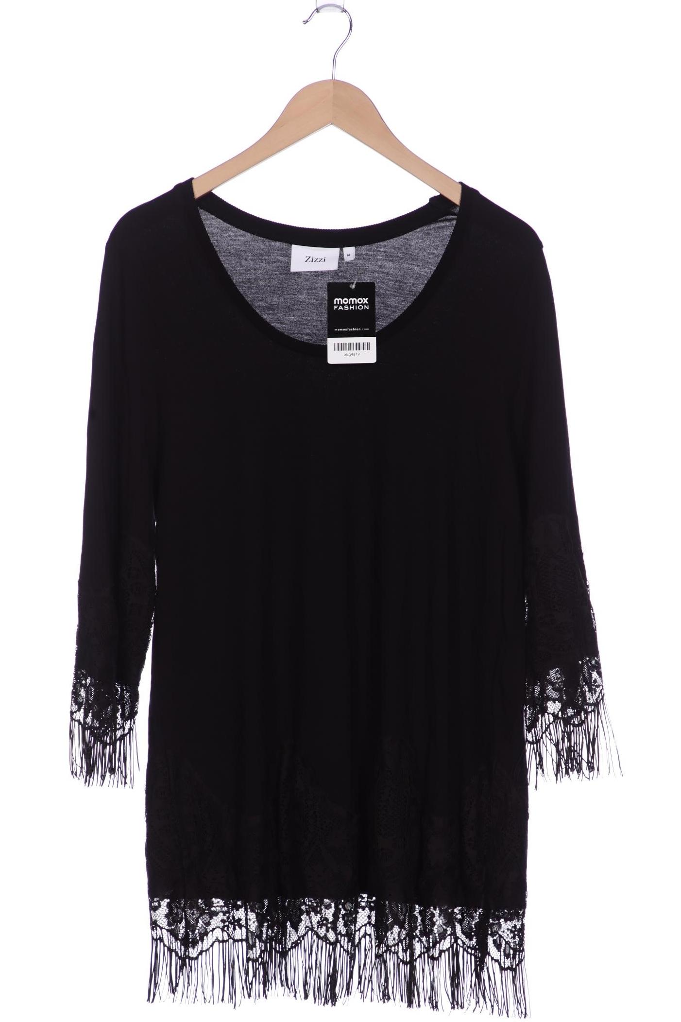 

Zizzi Damen Langarmshirt, schwarz, Gr. 38