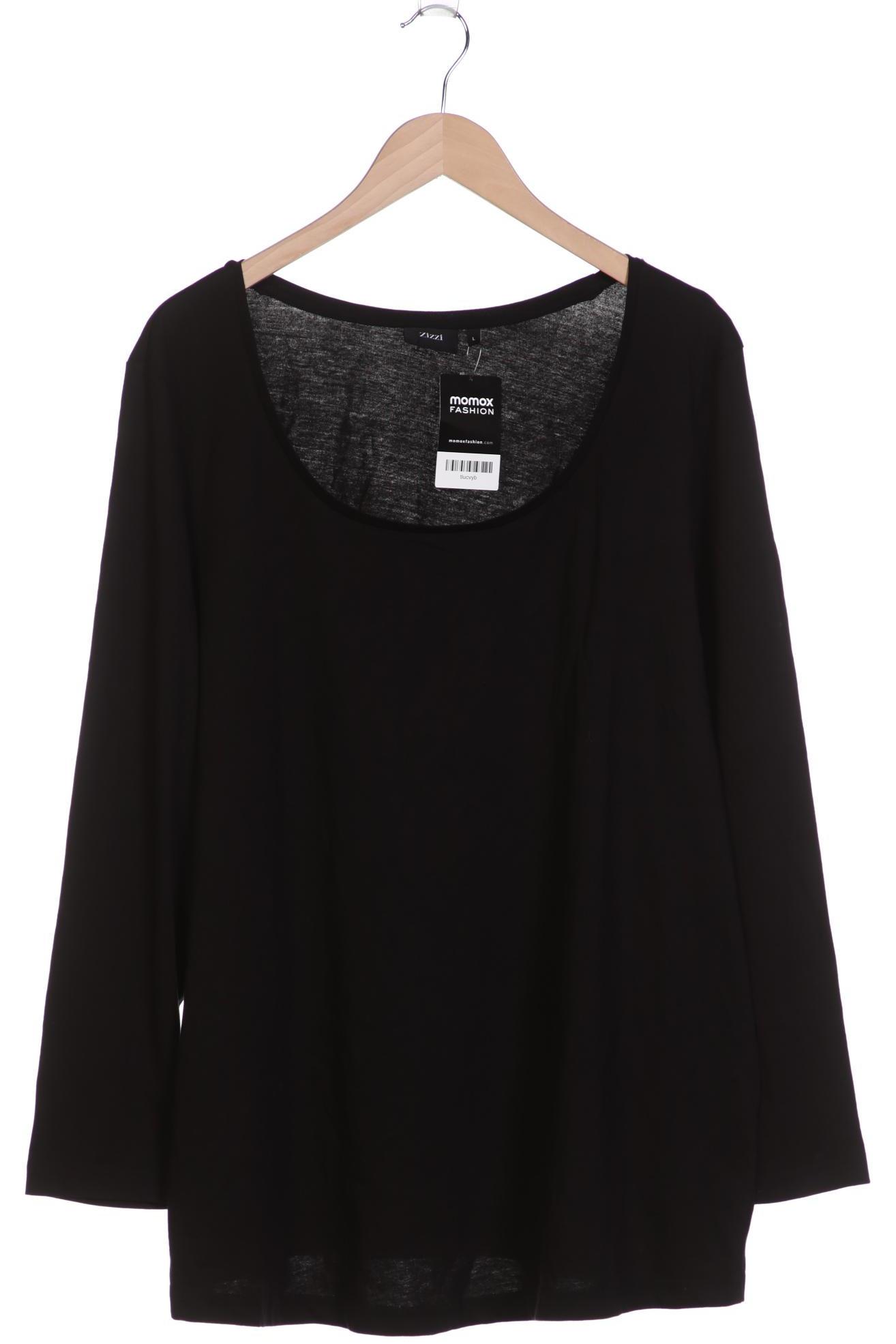 

Zizzi Damen Langarmshirt, schwarz, Gr. 42