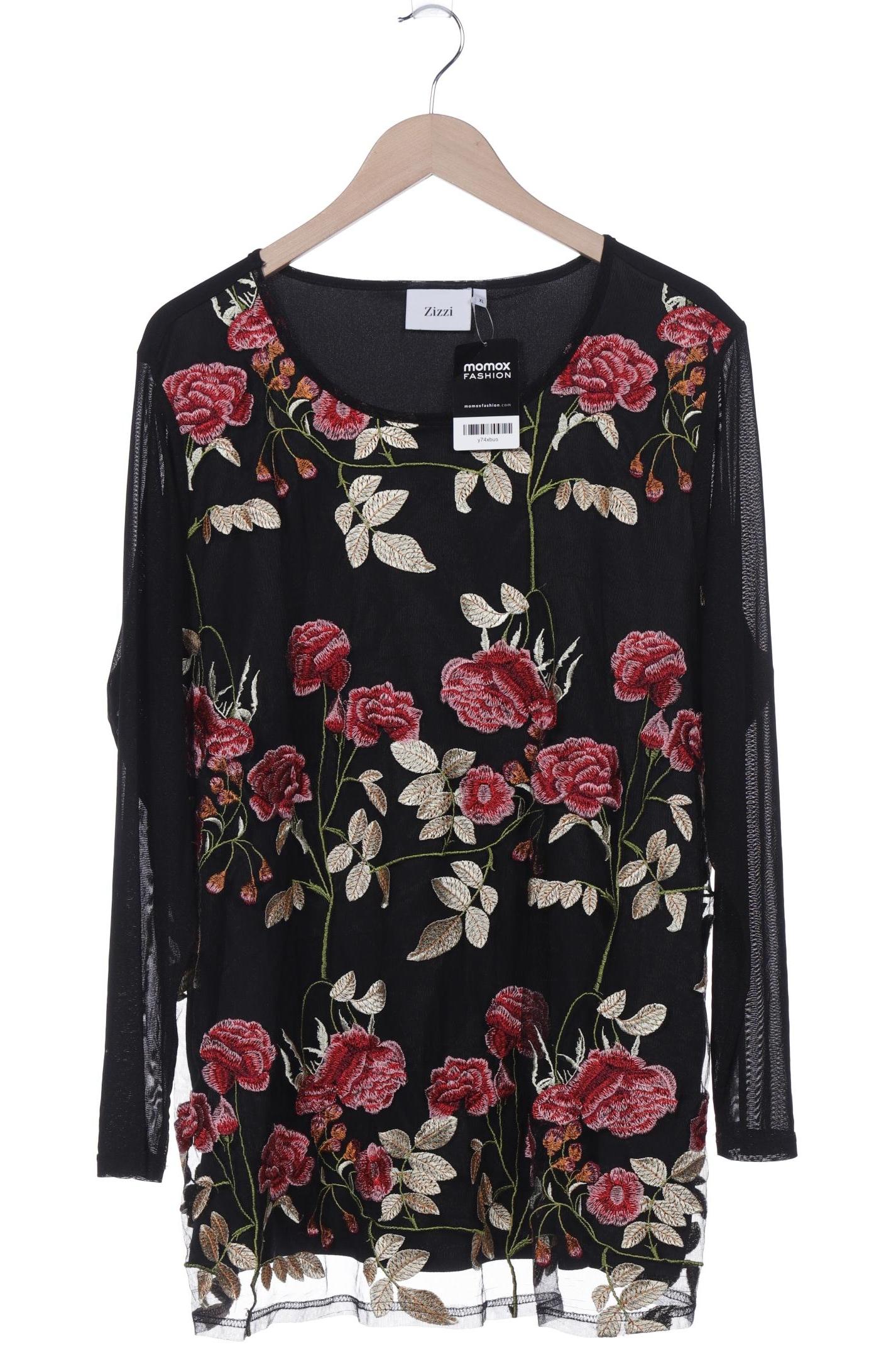 

Zizzi Damen Langarmshirt, schwarz, Gr. 44