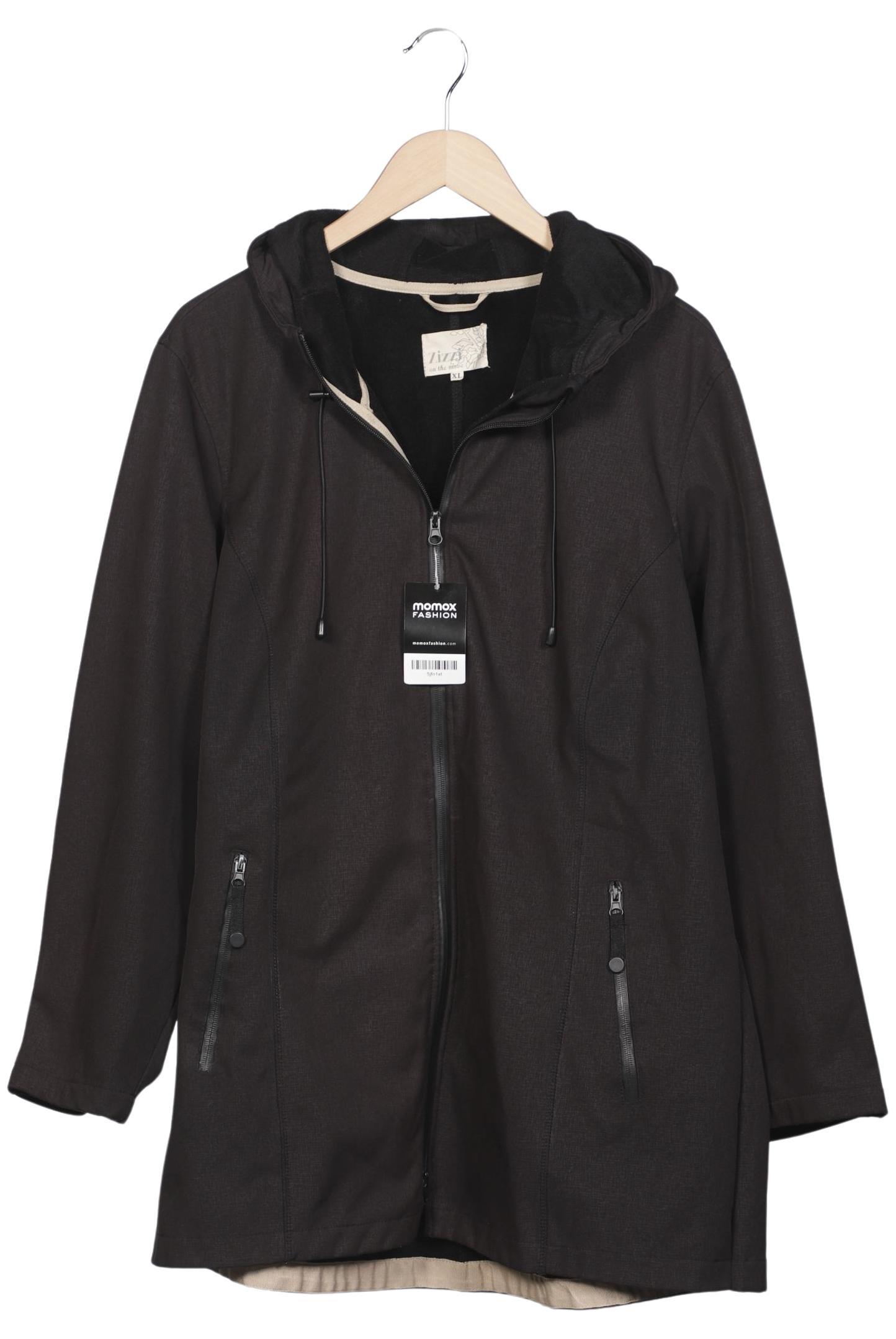 

Zizzi Damen Mantel, schwarz, Gr. 44