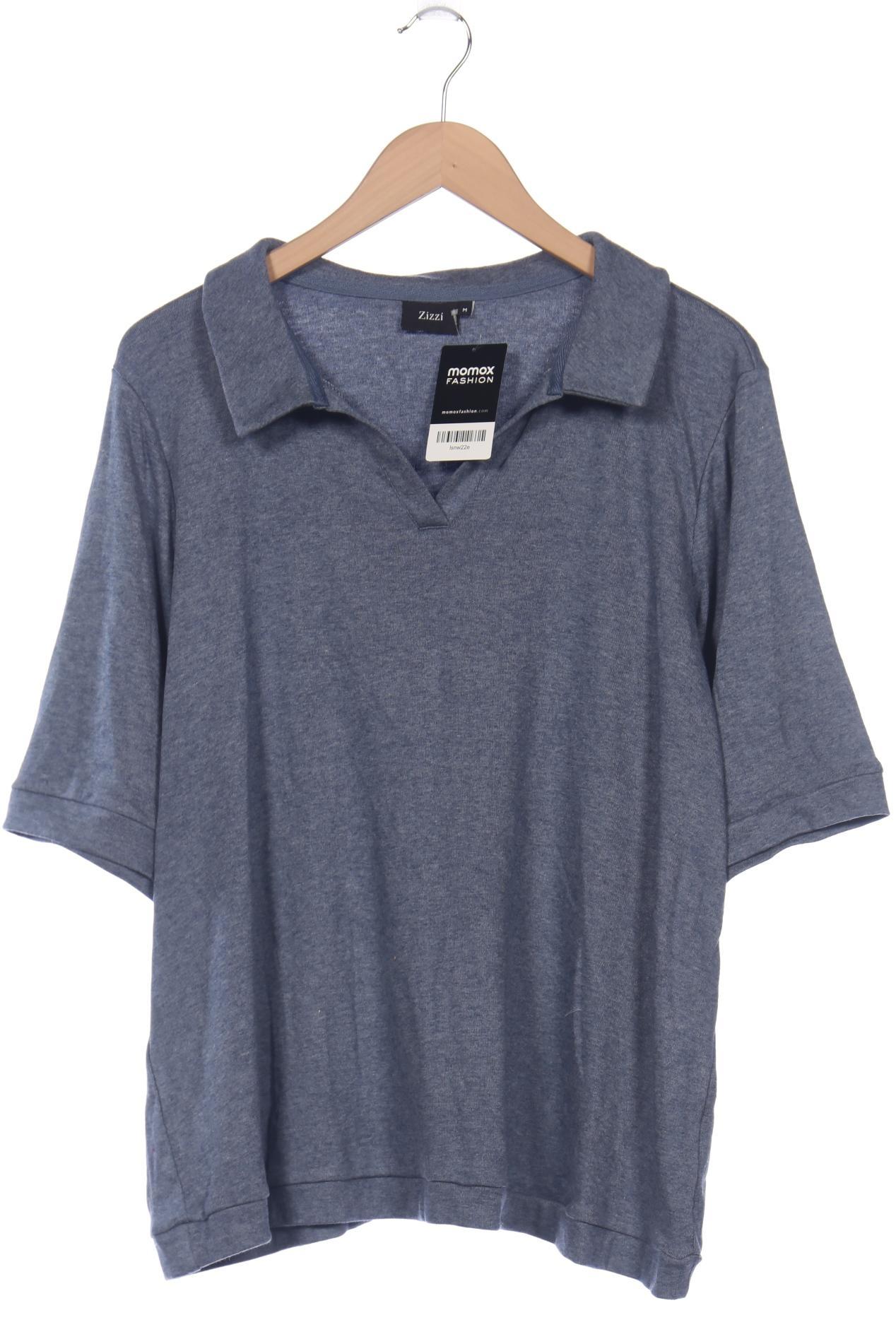 

Zizzi Damen Poloshirt, blau, Gr. 38