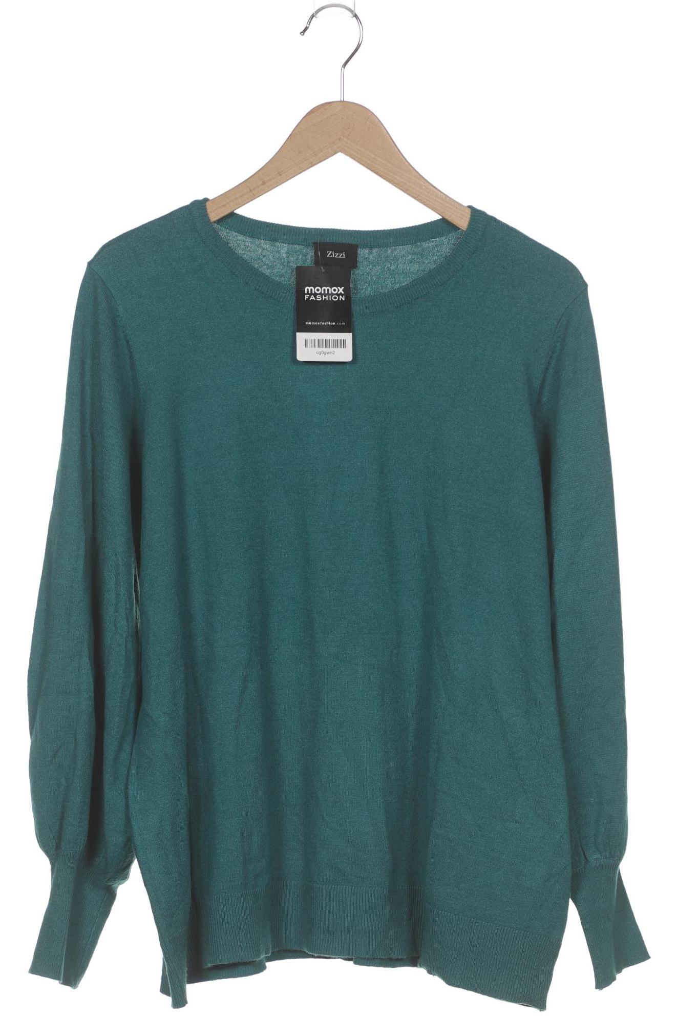 

Zizzi Damen Pullover, türkis, Gr. 38