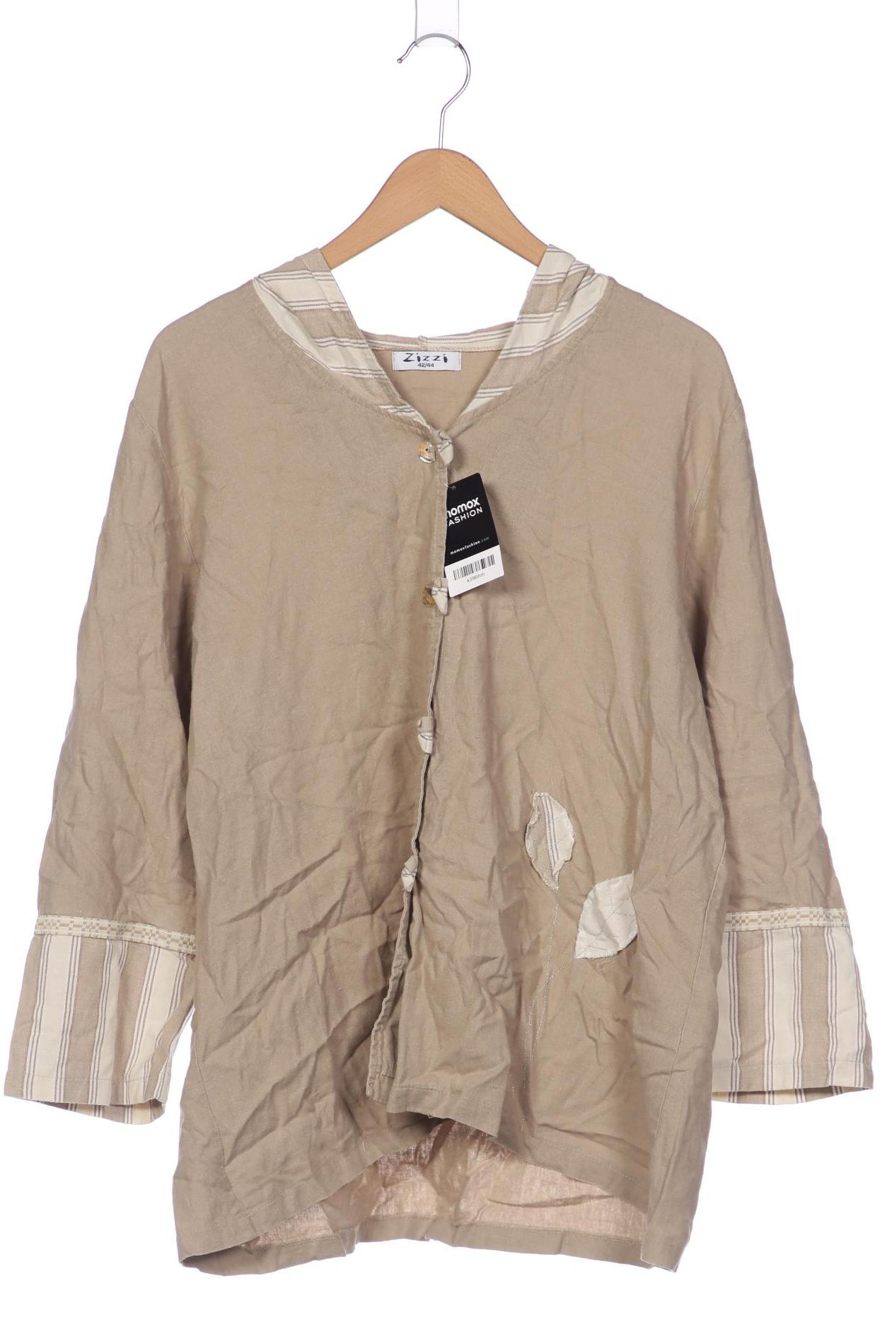 

Zizzi Damen Strickjacke, beige, Gr. 42