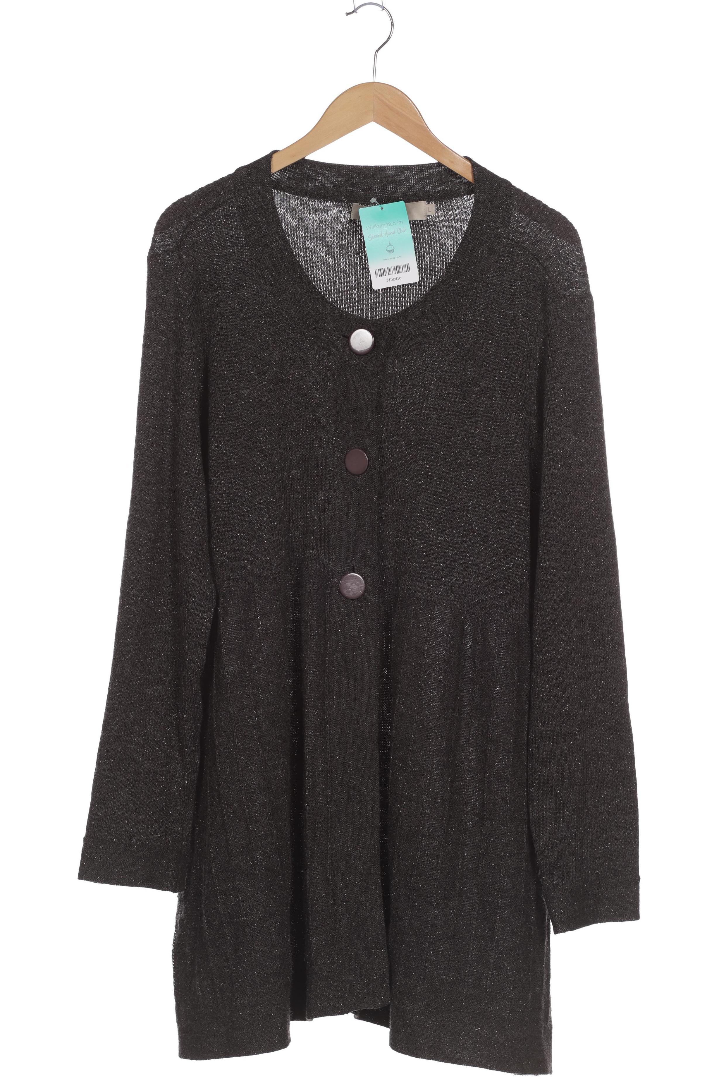 

Zizzi Damen Strickjacke, grau, Gr.