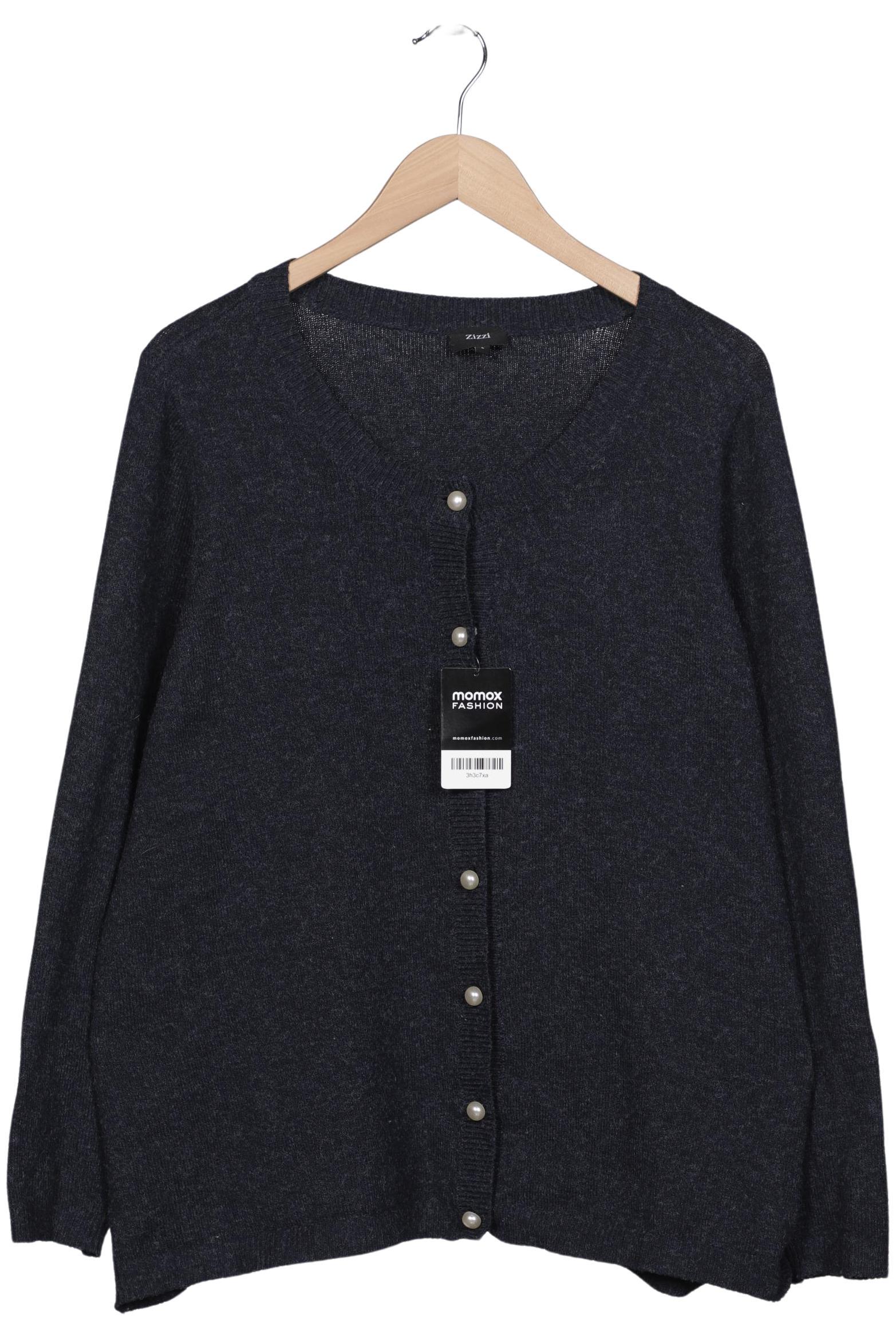 

Zizzi Damen Strickjacke, marineblau, Gr. 42