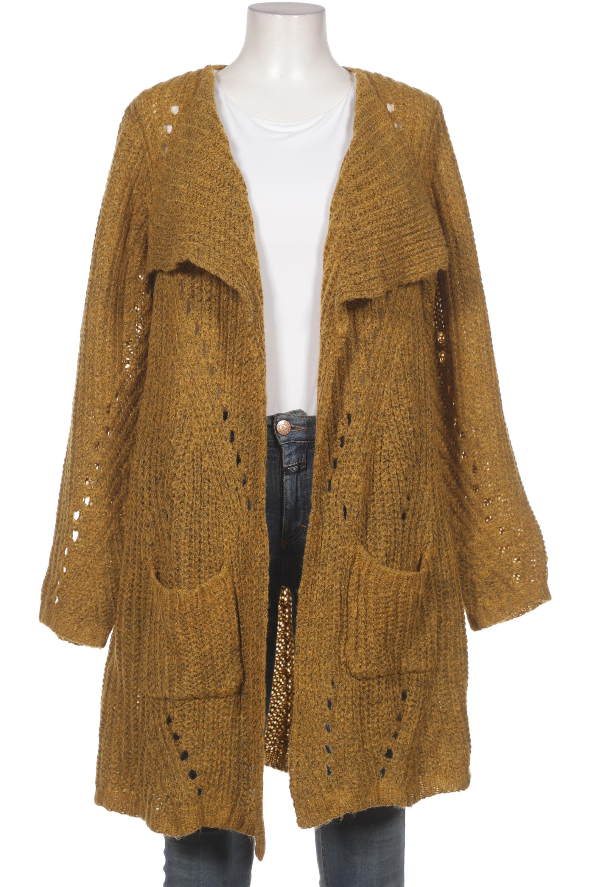 

Zizzi Damen Strickjacke, gelb, Gr. 42