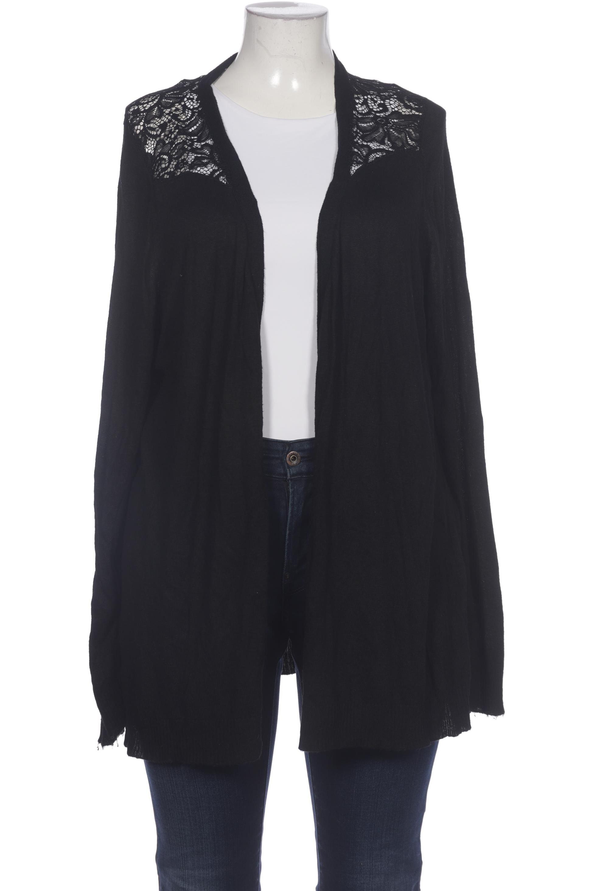 

Zizzi Damen Strickjacke, schwarz, Gr. 44