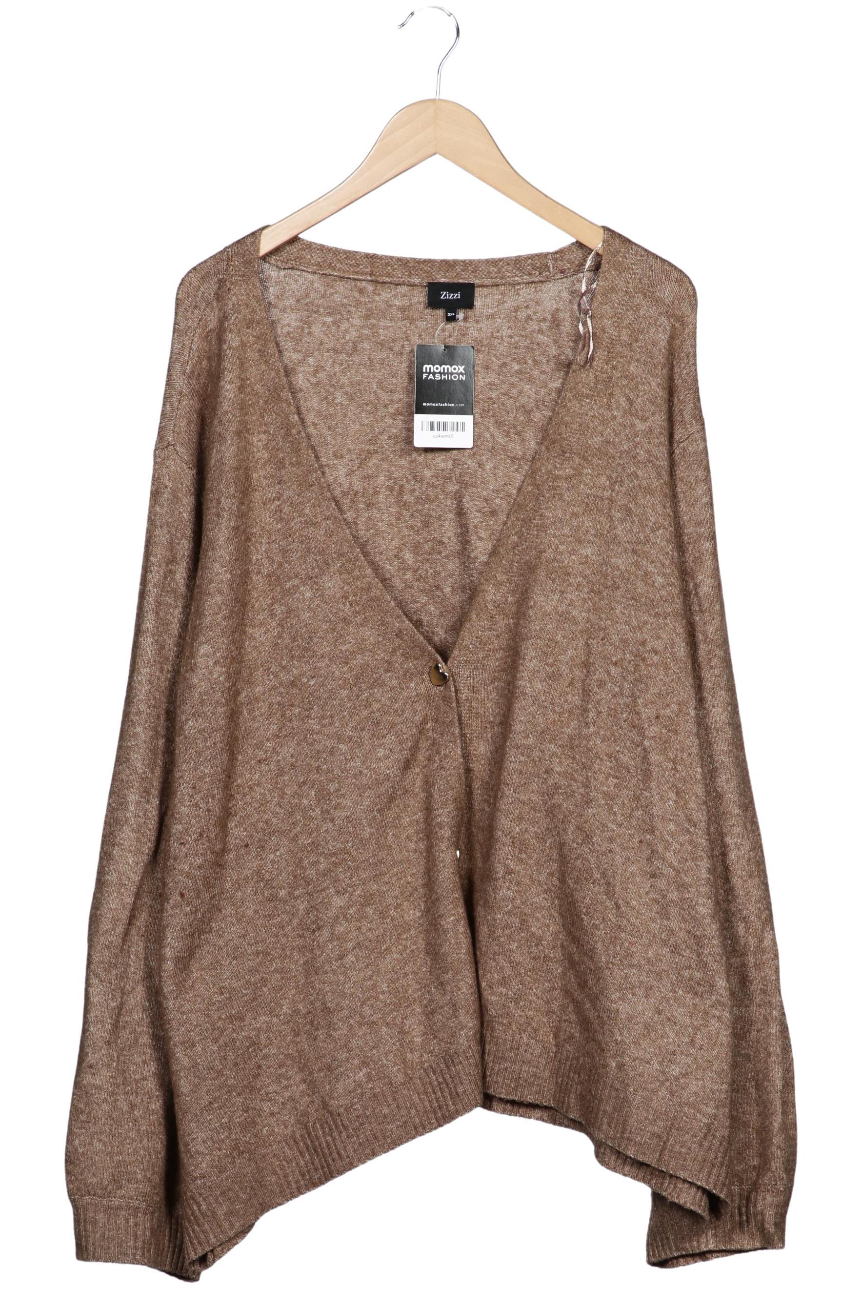 

Zizzi Damen Strickjacke, braun, Gr. 48