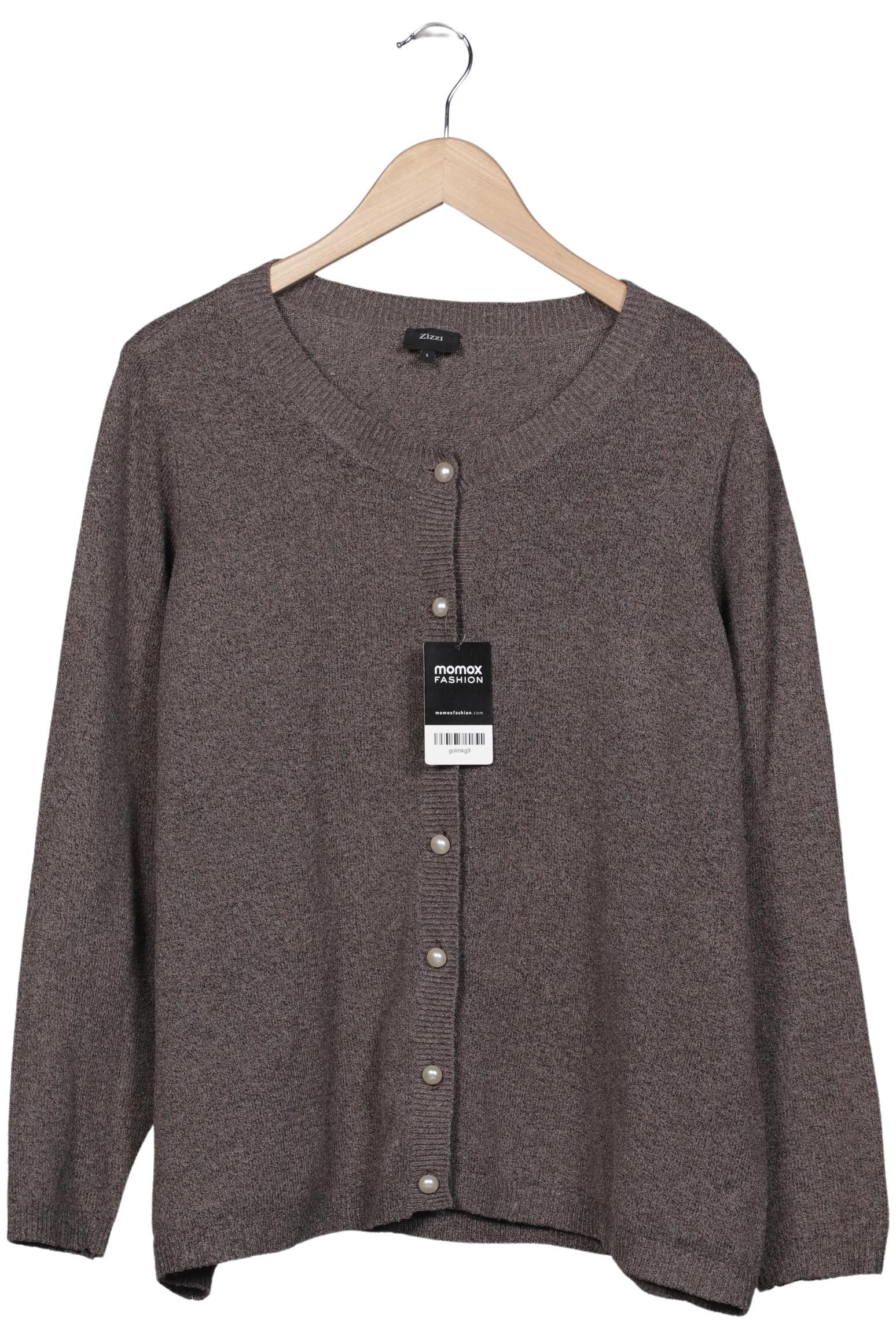 

Zizzi Damen Strickjacke, braun, Gr. 42