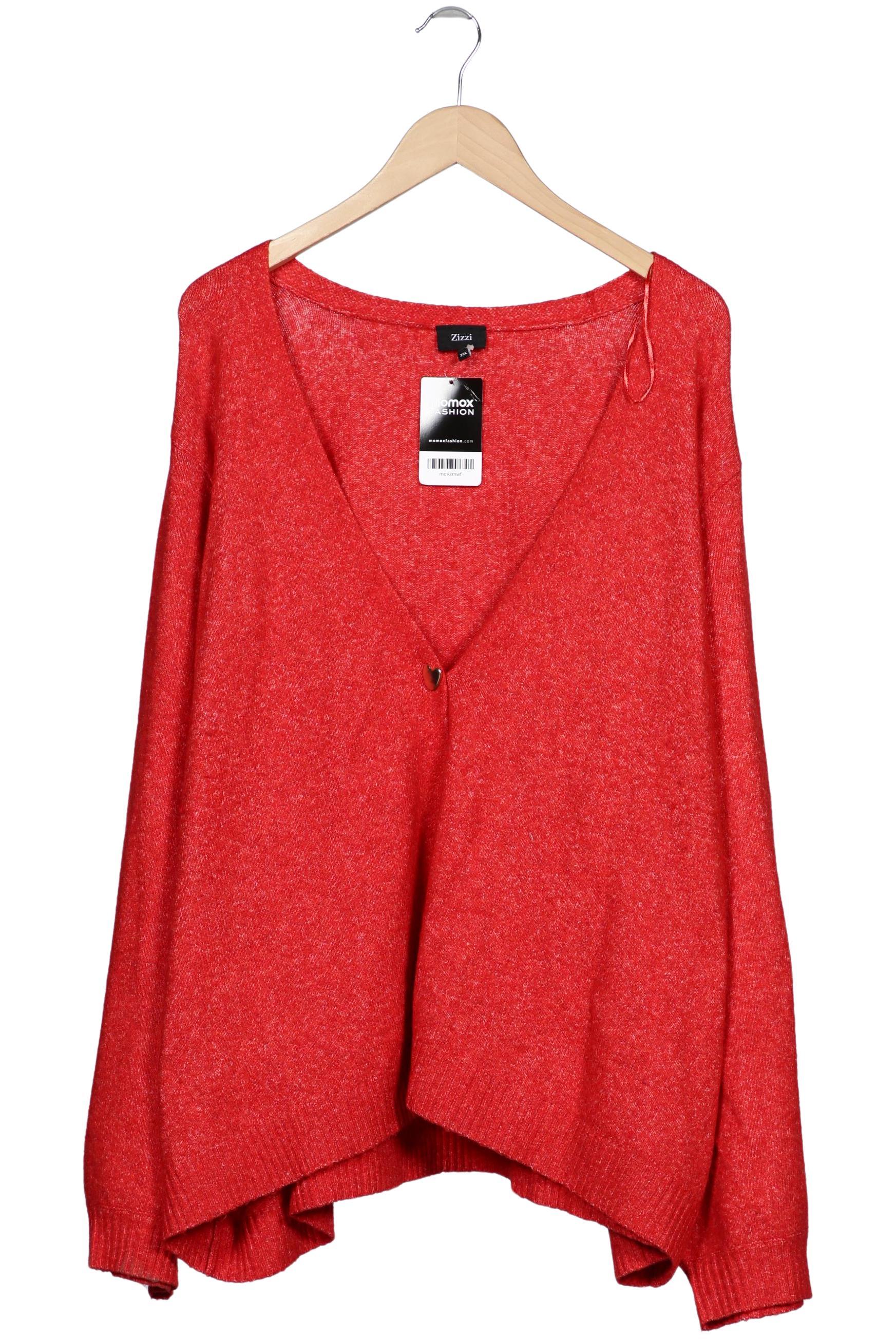 

Zizzi Damen Strickjacke, rot, Gr. 48