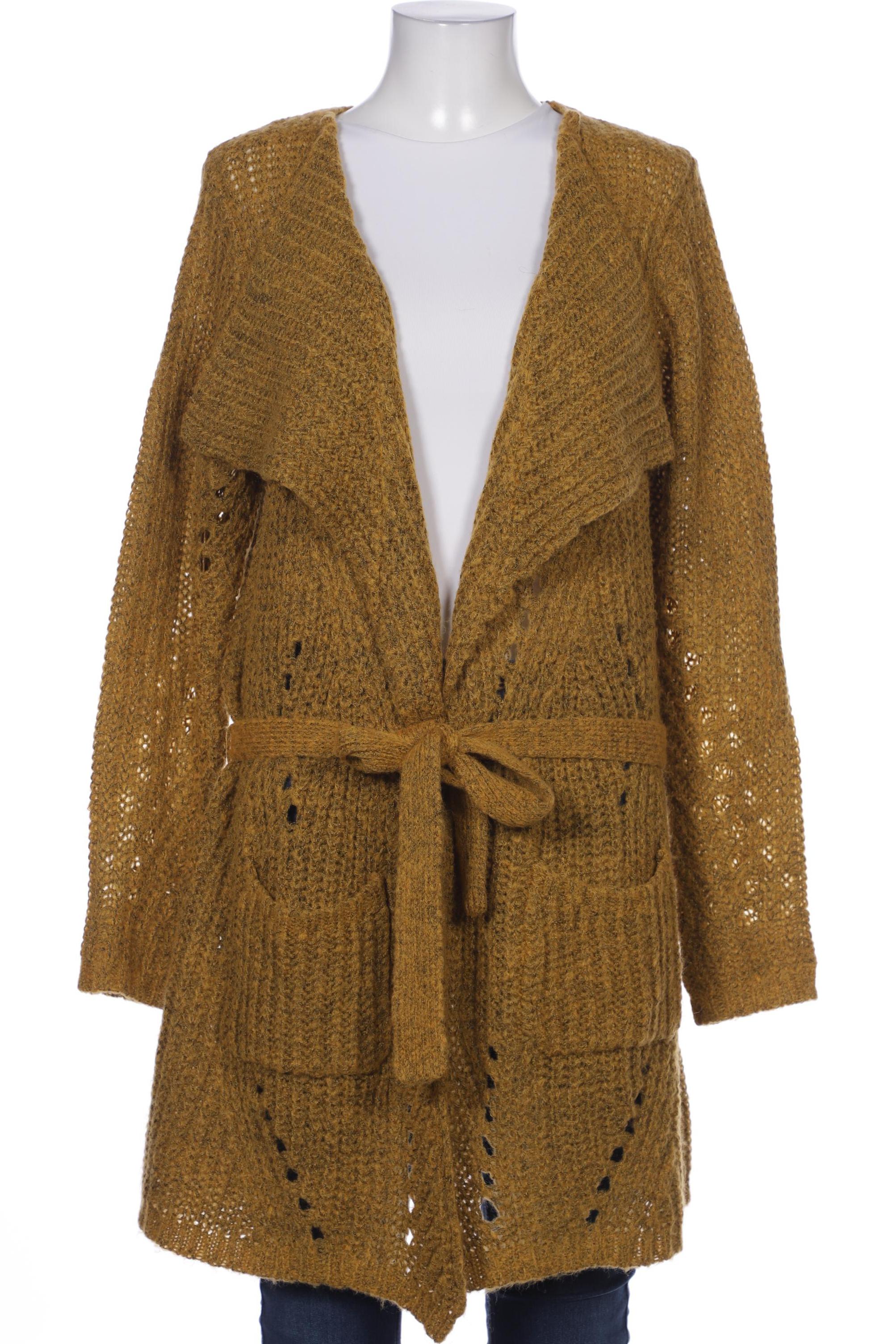 

Zizzi Damen Strickjacke, gelb, Gr. 38