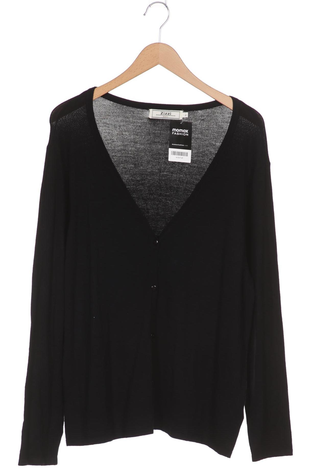 

Zizzi Damen Strickjacke, schwarz, Gr. 42