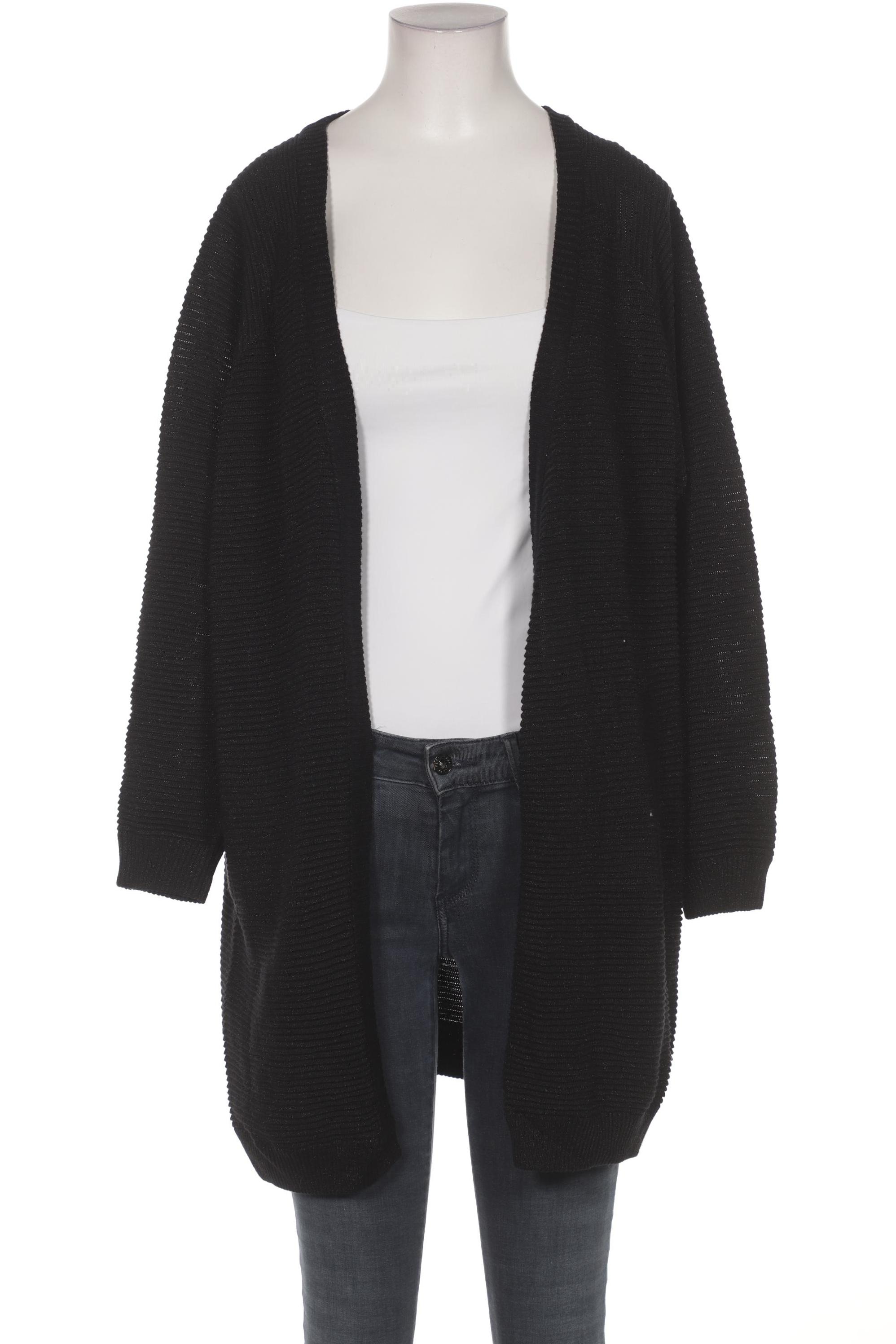 

Zizzi Damen Strickjacke, schwarz, Gr. 38