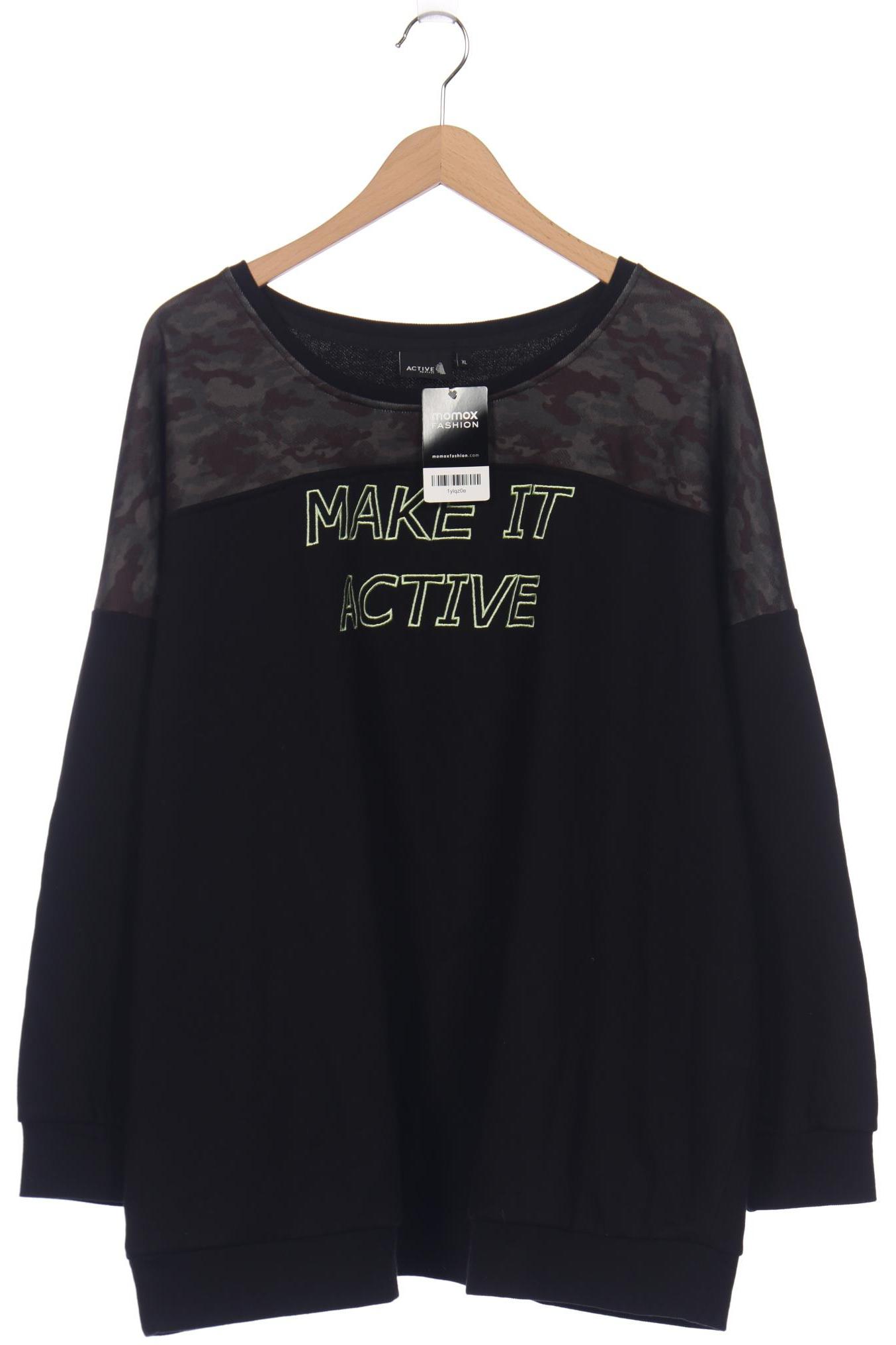

Zizzi Damen Sweatshirt, schwarz