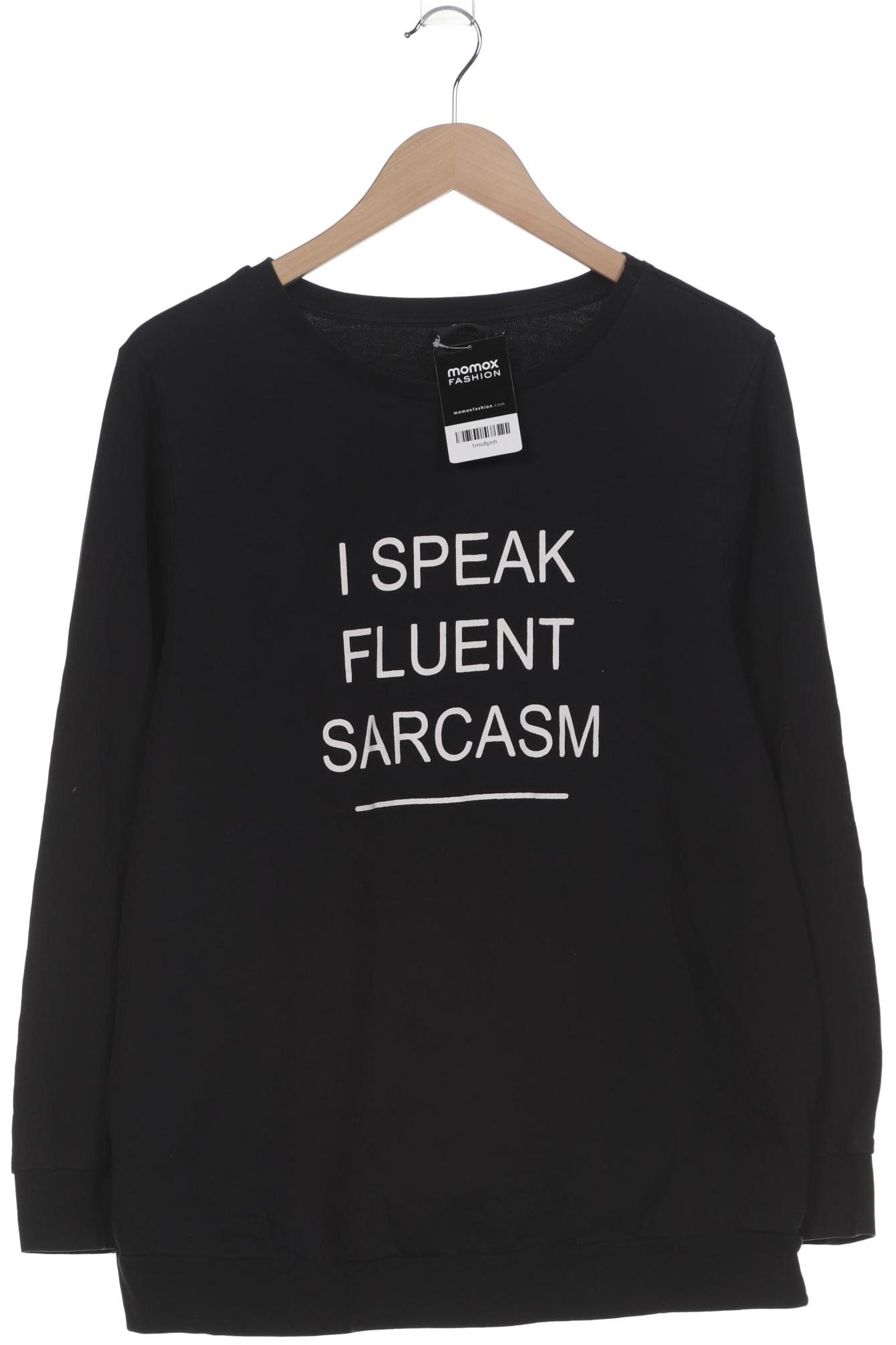 

Zizzi Damen Sweatshirt, schwarz, Gr. 42