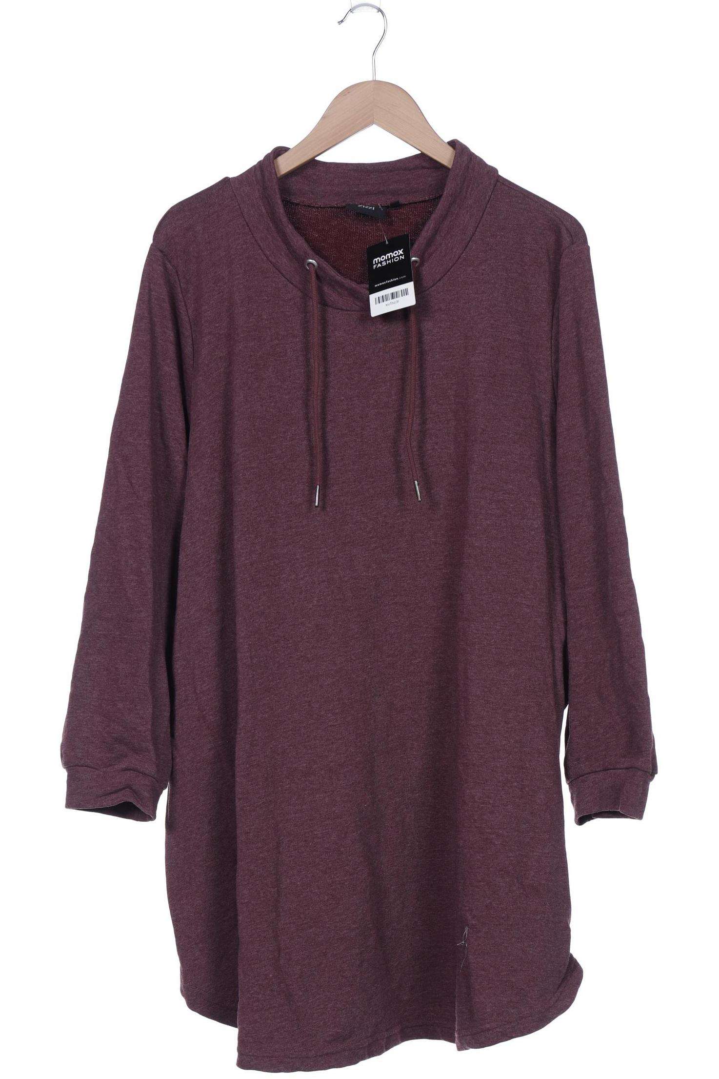 

Zizzi Damen Sweatshirt, bordeaux, Gr. 42
