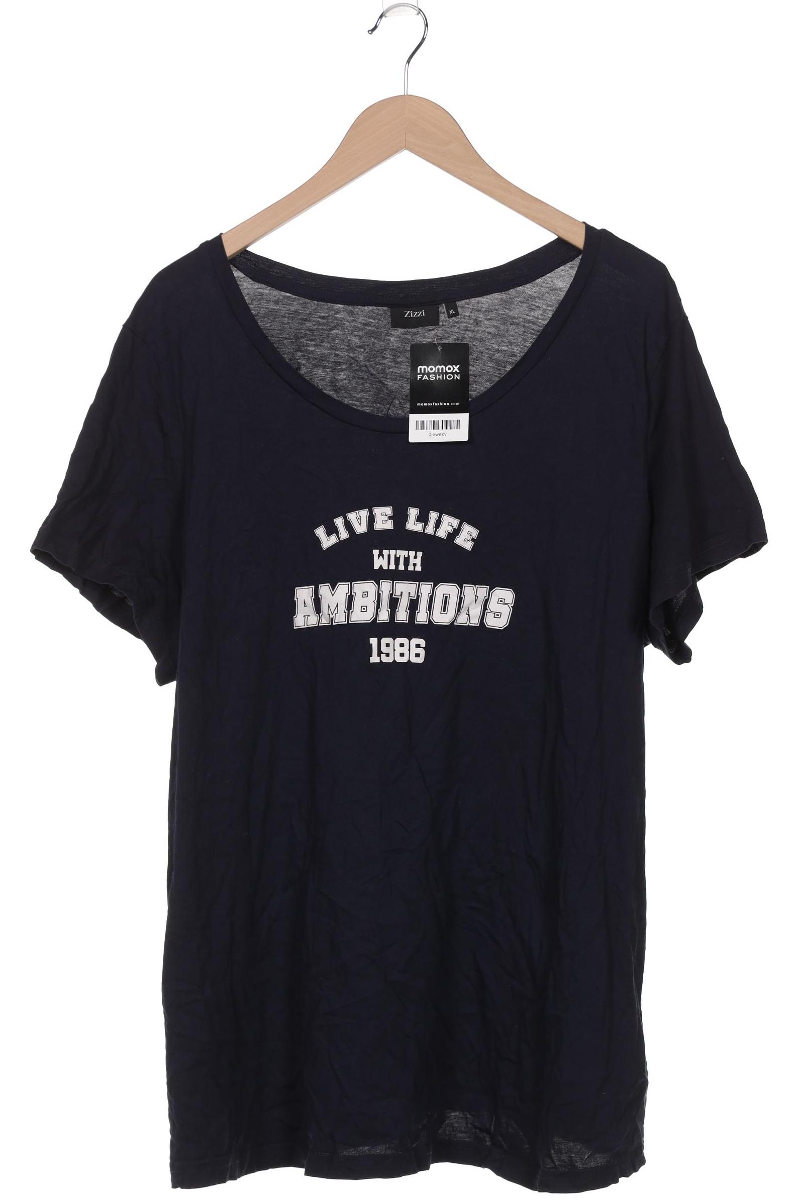 

Zizzi Damen T-Shirt, marineblau, Gr. 44