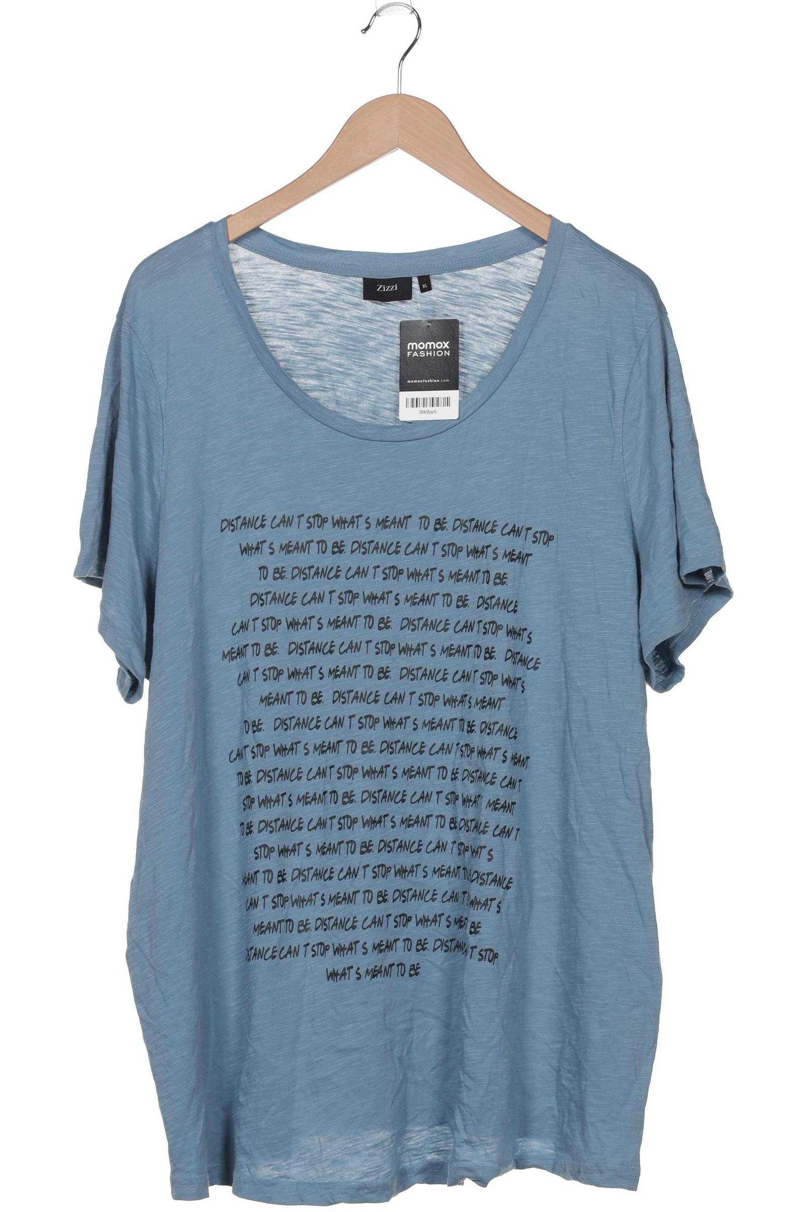 

Zizzi Damen T-Shirt, blau, Gr. 44
