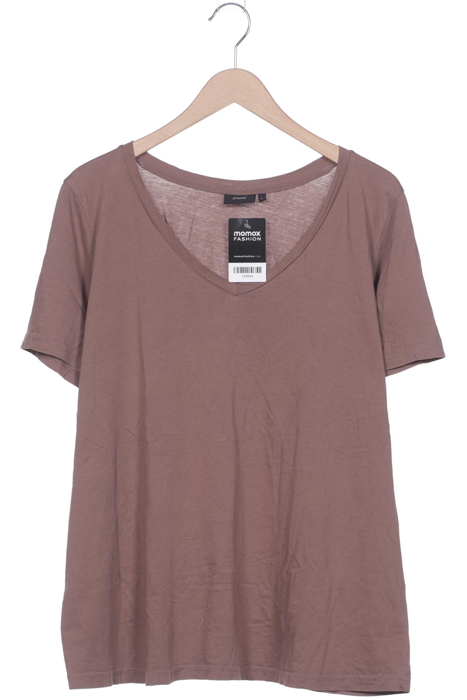 

Zizzi Damen T-Shirt, braun, Gr. 42