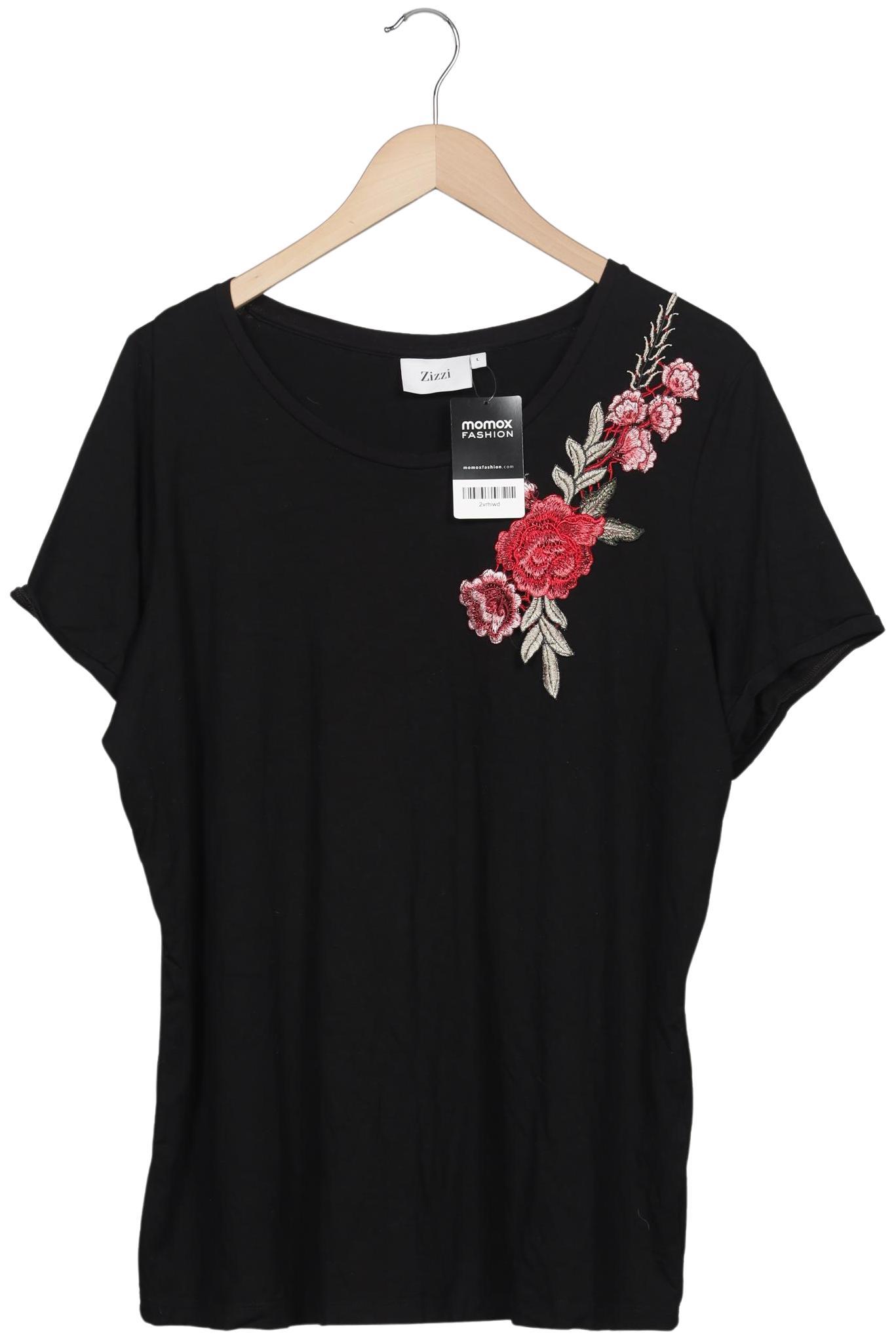 

Zizzi Damen T-Shirt, schwarz, Gr. 42