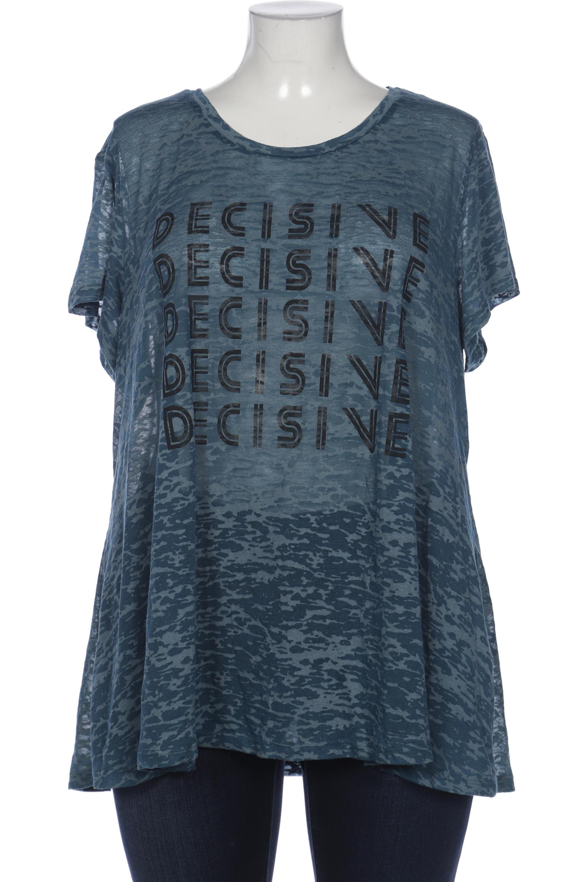 

Zizzi Damen T-Shirt, blau, Gr. 42