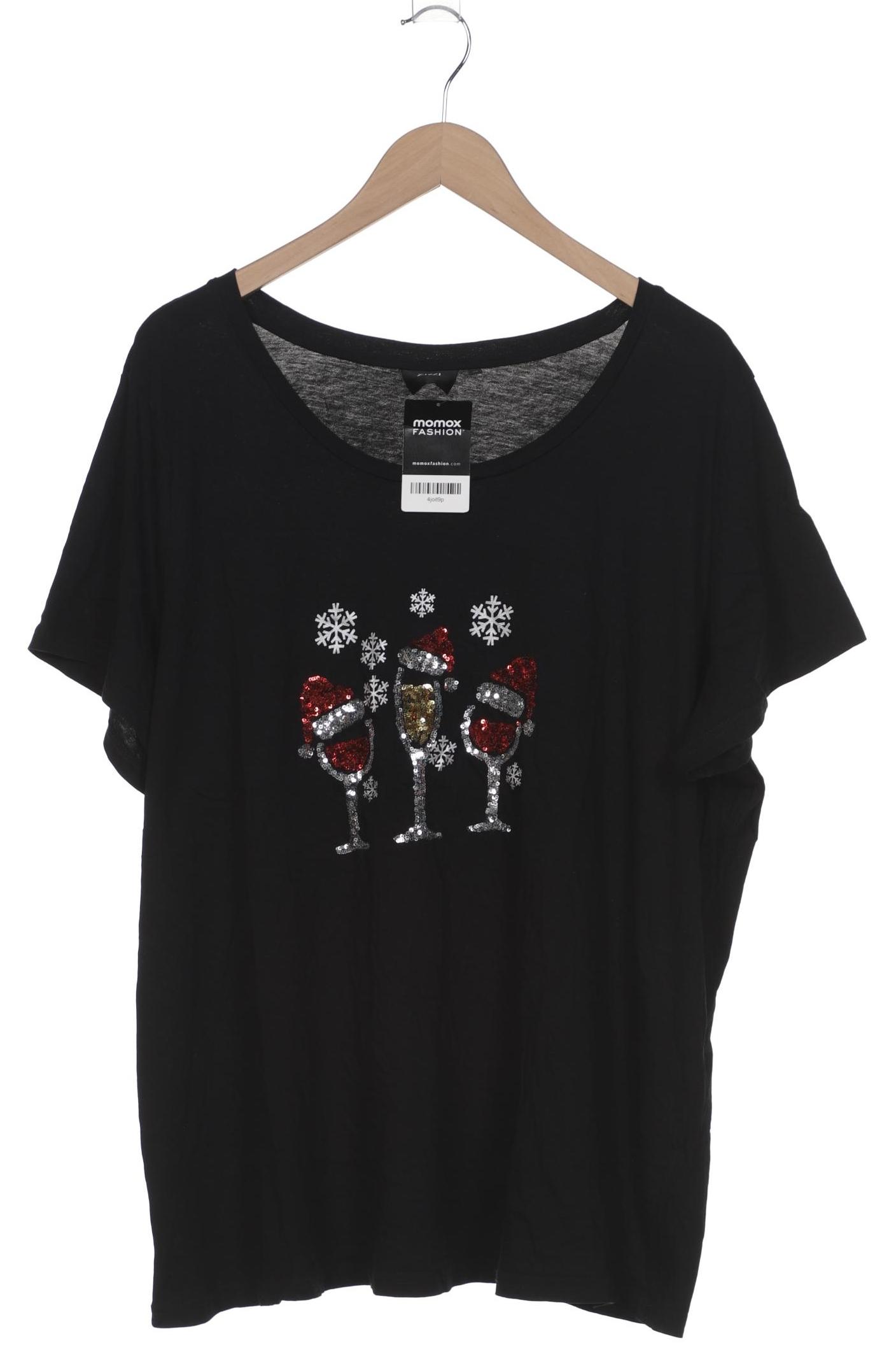 

Zizzi Damen T-Shirt, schwarz, Gr. 44