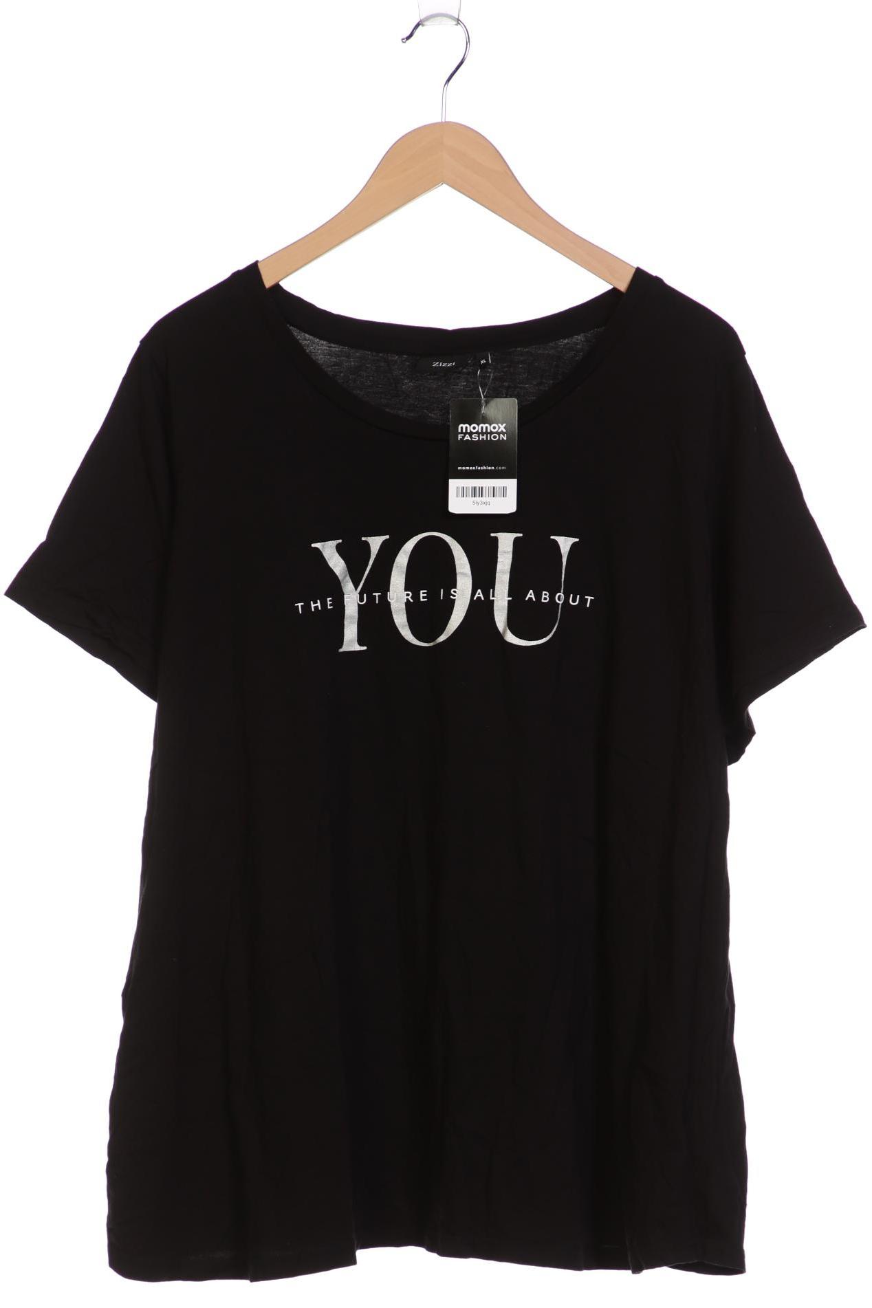 

Zizzi Damen T-Shirt, schwarz, Gr. 44