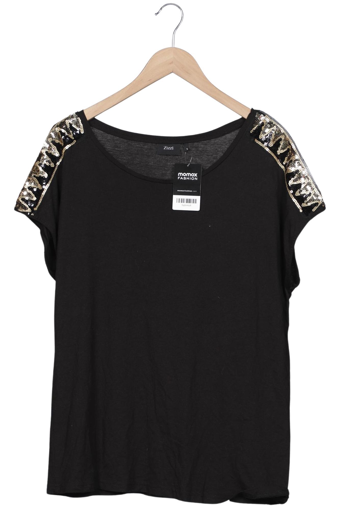 

Zizzi Damen T-Shirt, schwarz, Gr. 36