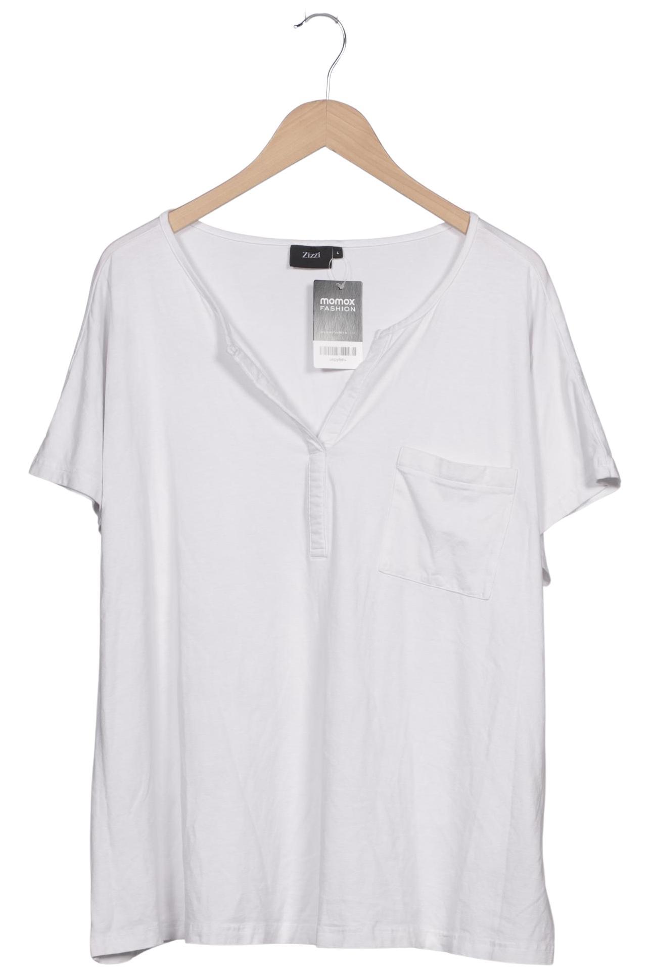 

Zizzi Damen T-Shirt, weiß, Gr. 42