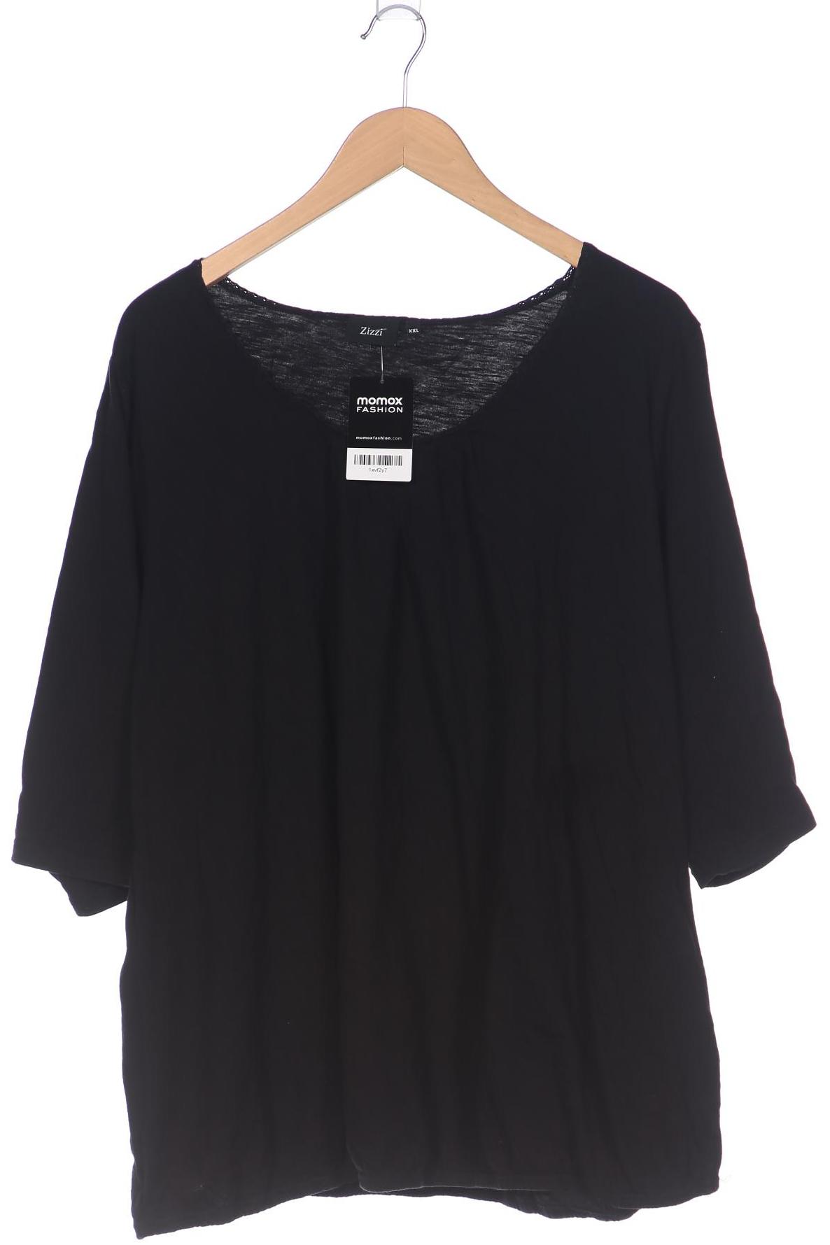 

Zizzi Damen T-Shirt, schwarz, Gr. 46
