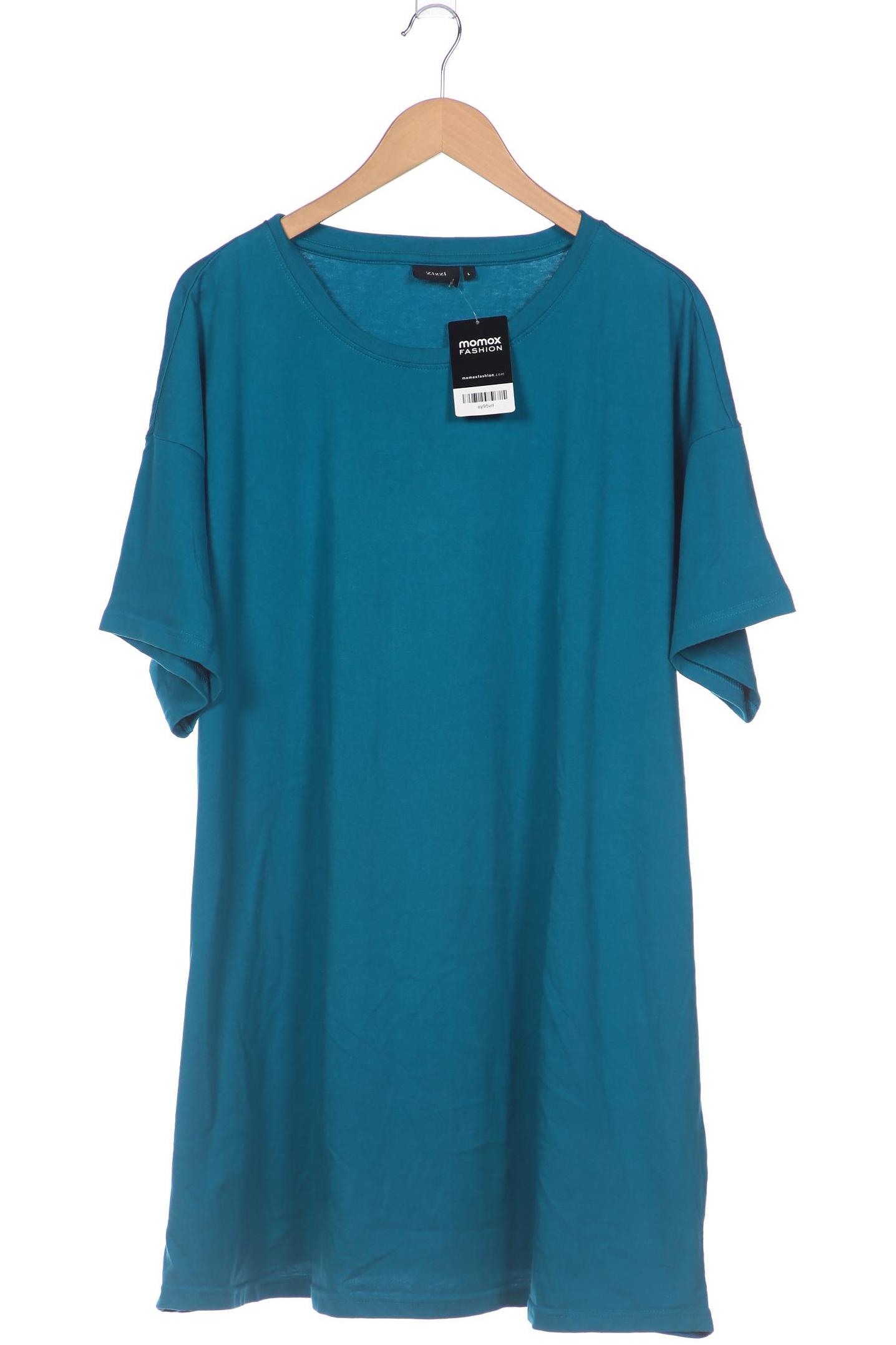 

Zizzi Damen T-Shirt, blau, Gr. 42