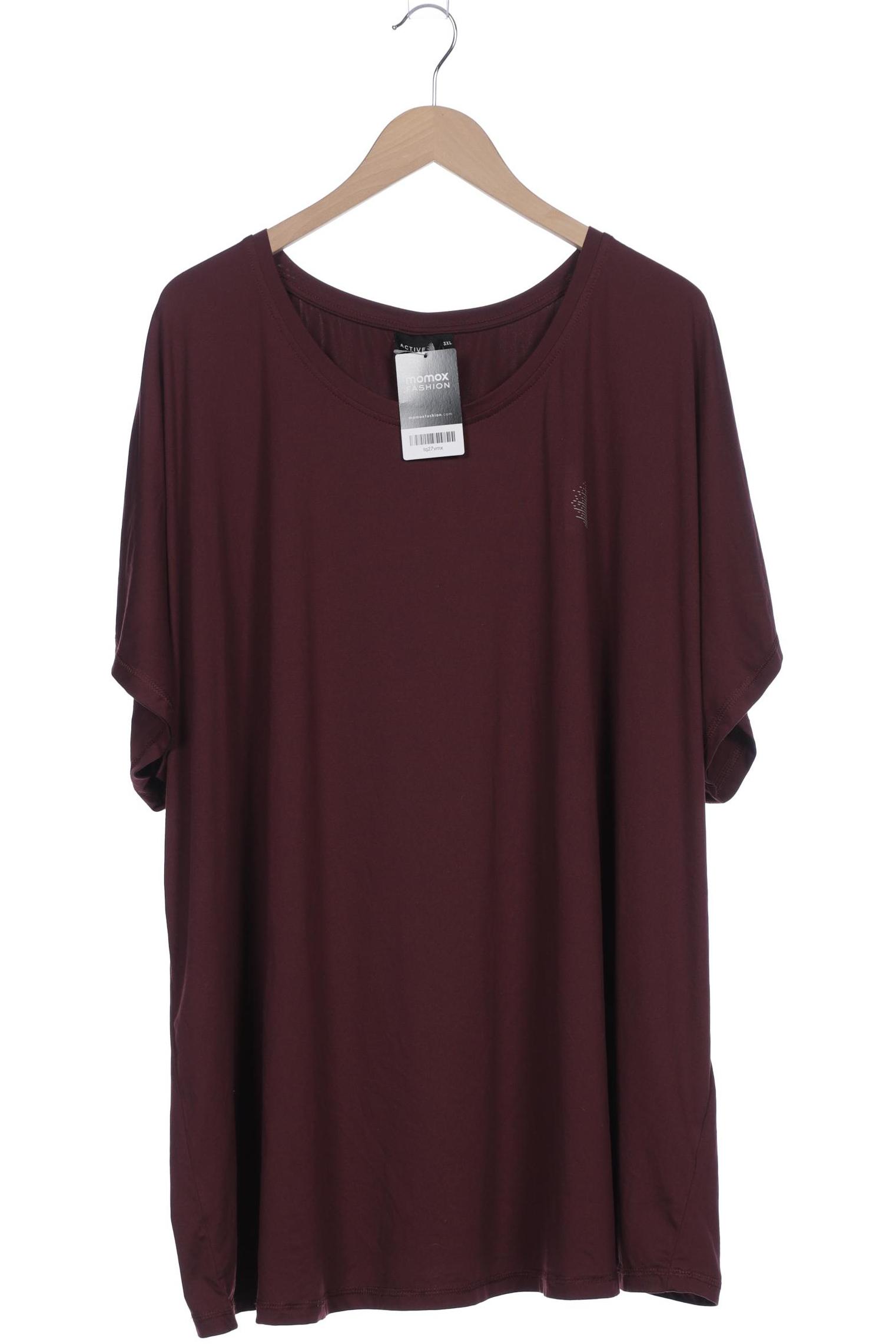 

Zizzi Damen T-Shirt, bordeaux, Gr. 48