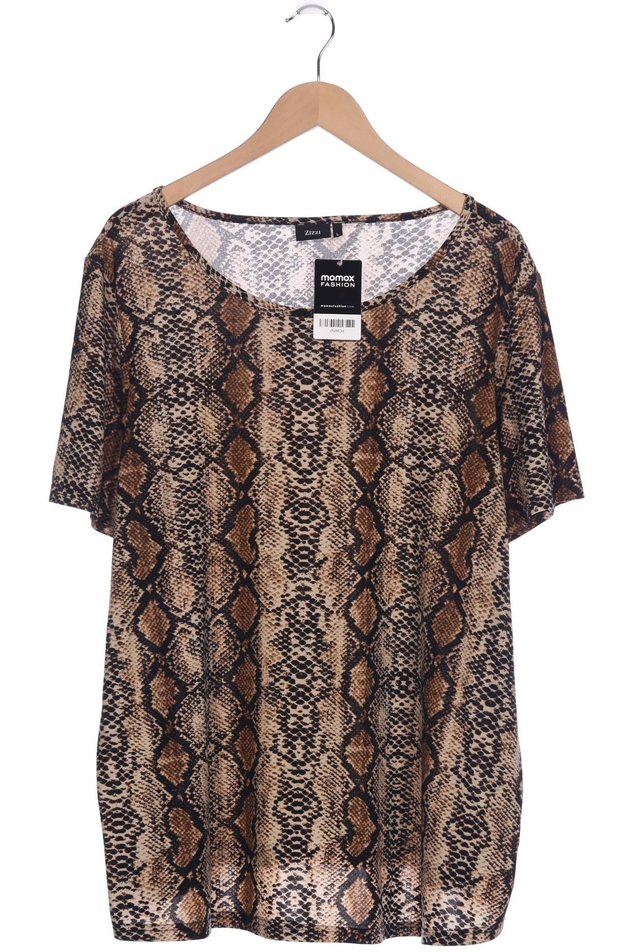 

Zizzi Damen T-Shirt, beige, Gr. 42